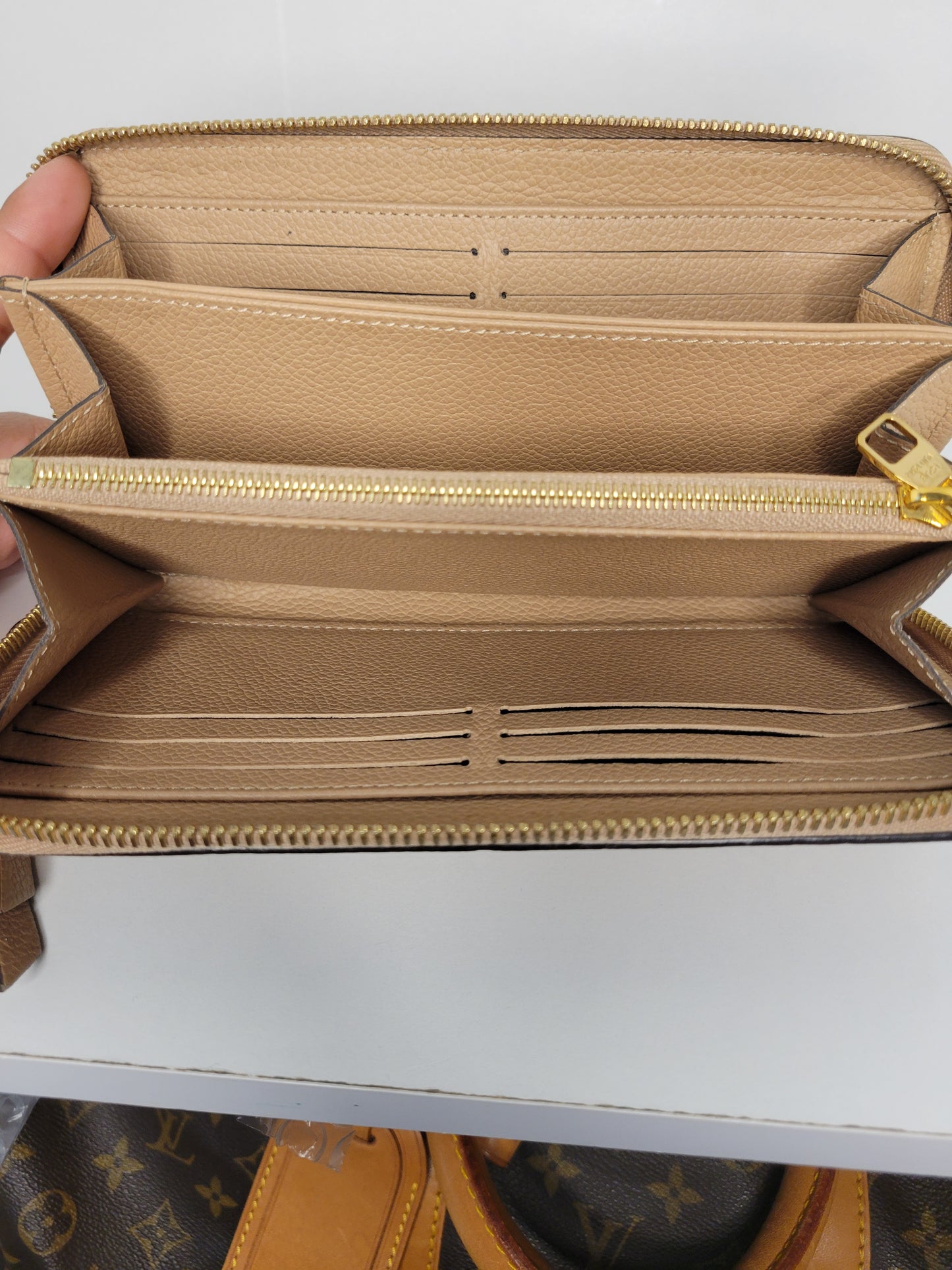Louis Vuitton Empreinte Beige Zippy Wallet SP5107