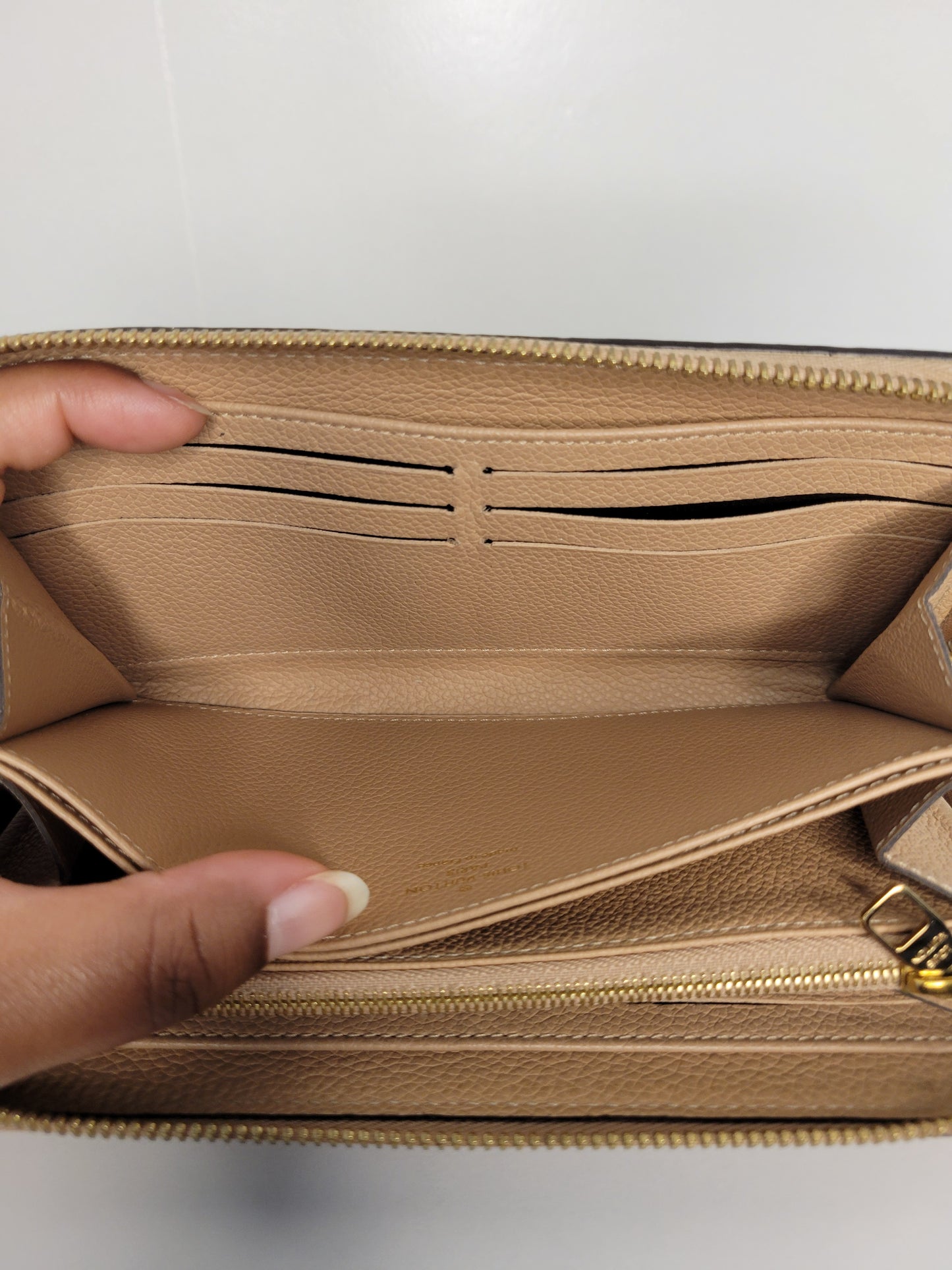 Louis Vuitton Empreinte Beige Zippy Wallet SP5107