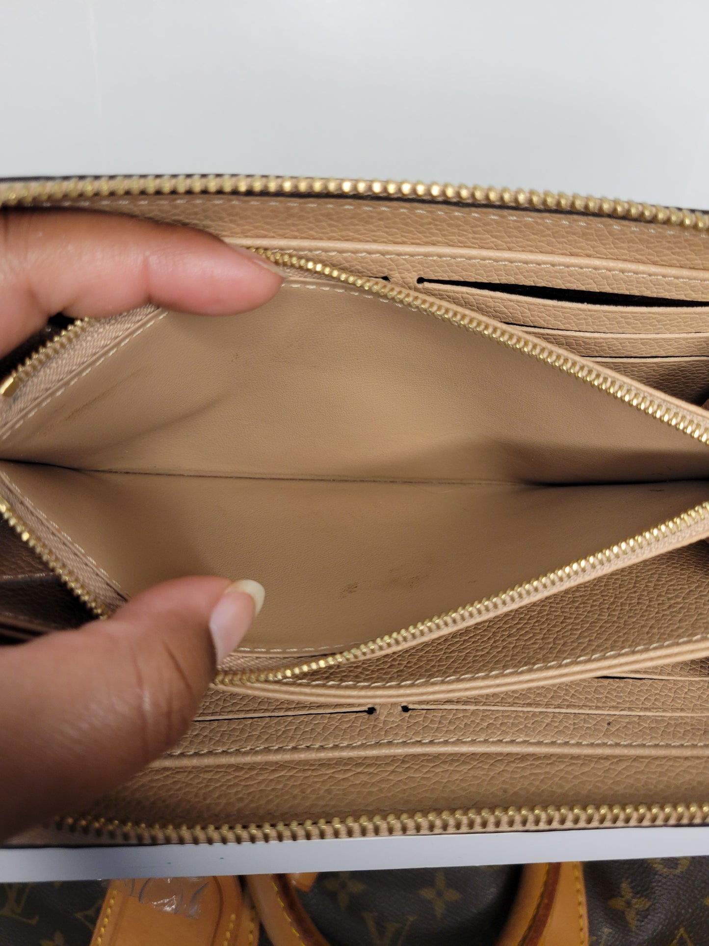 Louis Vuitton Empreinte Beige Zippy Wallet SP5107