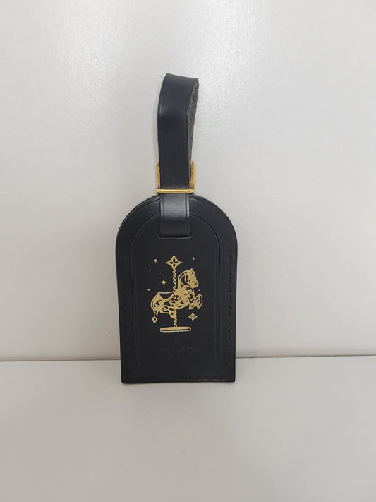Louis Vuitton Holiday Carousel Horse Luggage Tag