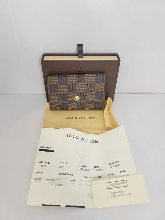 Louis Vuitton Damier Ebene 6 Key Holder CT0098