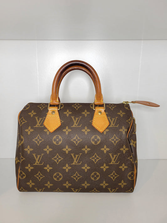 Louis Vuitton Monogram Speedy 25 w/ lock & key SD1915