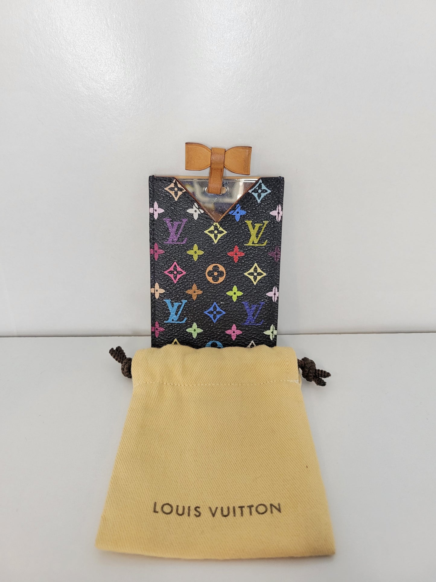Louis Vuitton Black Multicolore Mirror / Card Case MI0064
