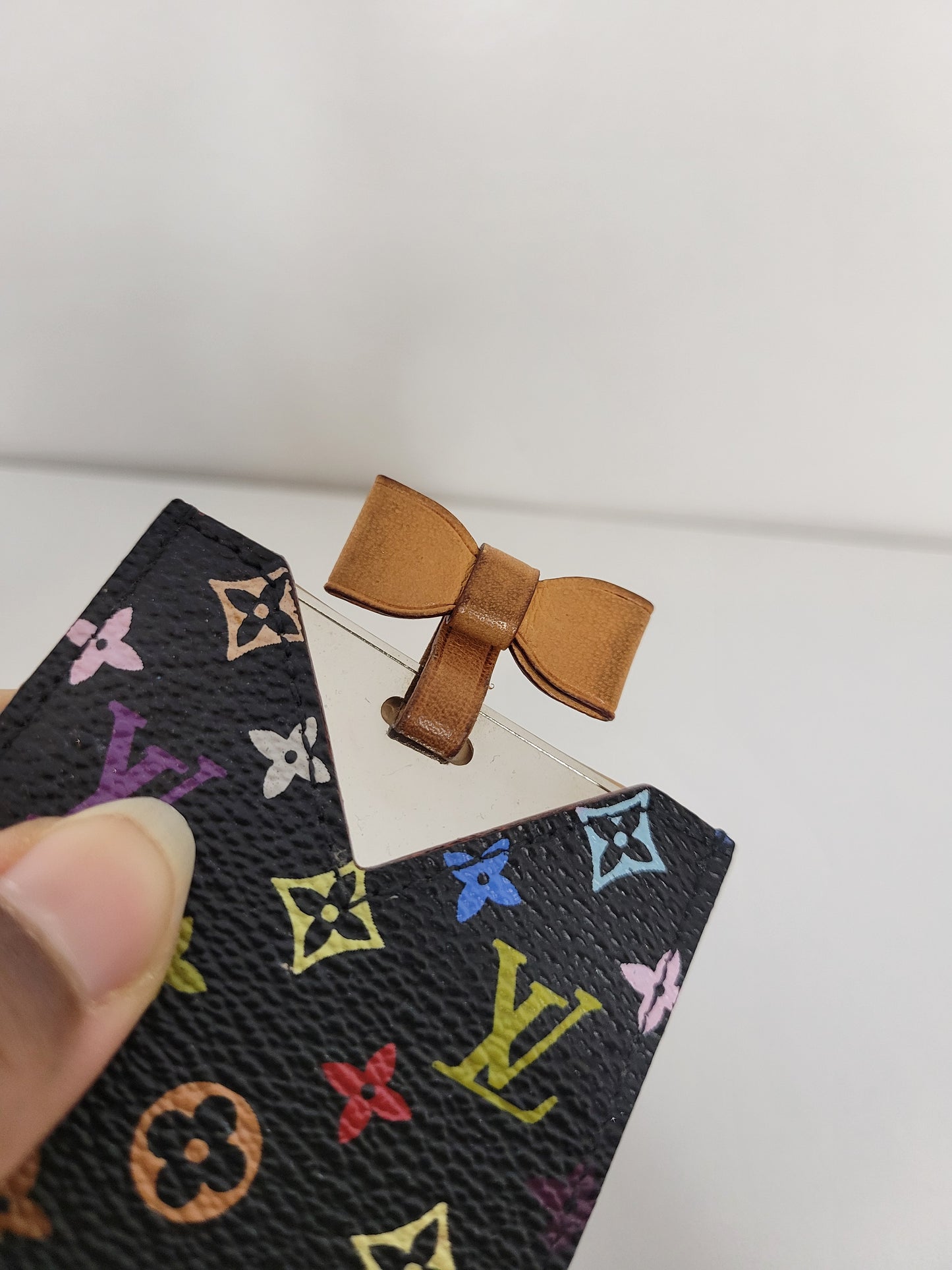 Louis Vuitton Black Multicolore Mirror / Card Case MI0064