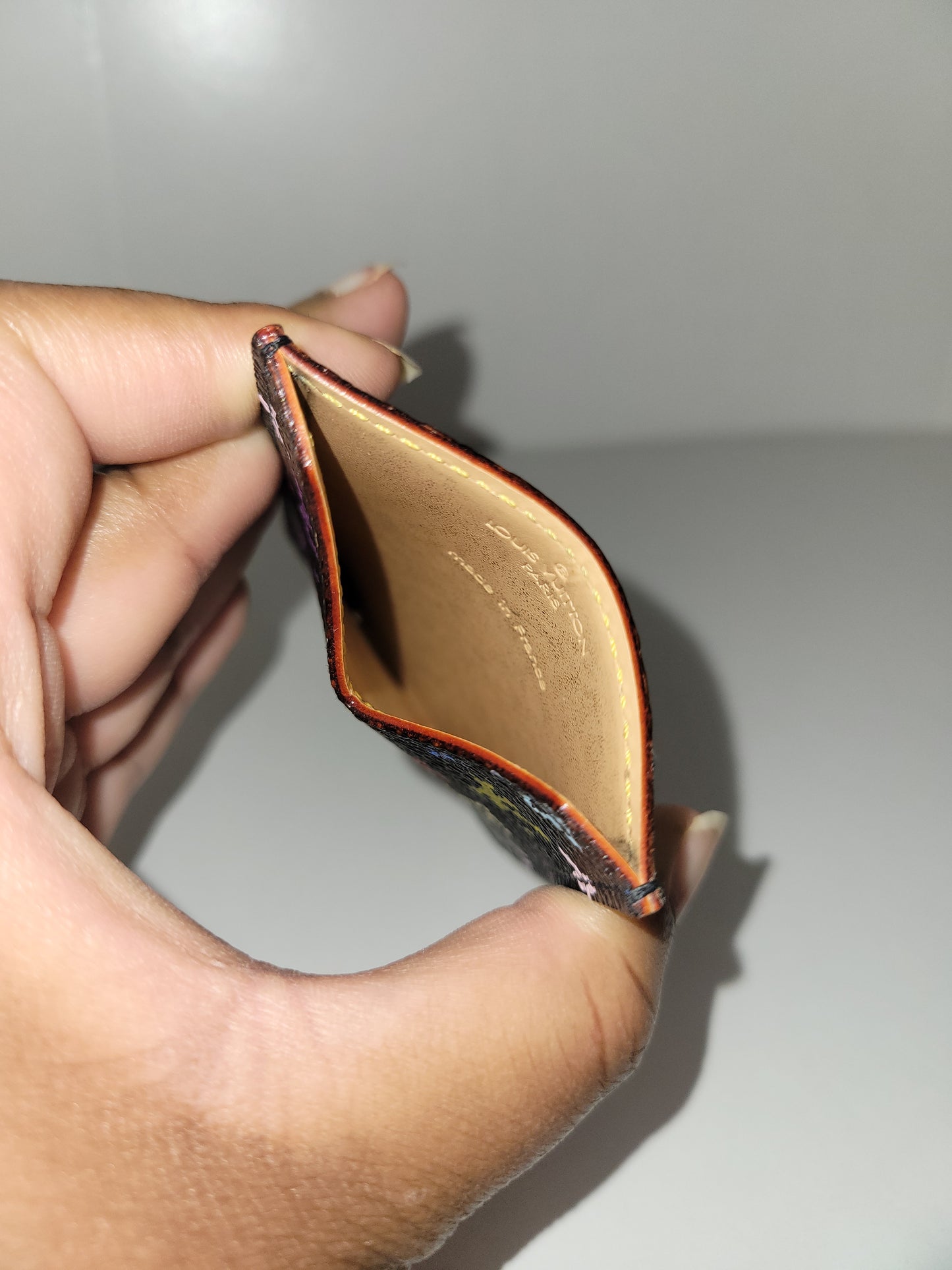 Louis Vuitton Black Multicolore Mirror / Card Case MI0064