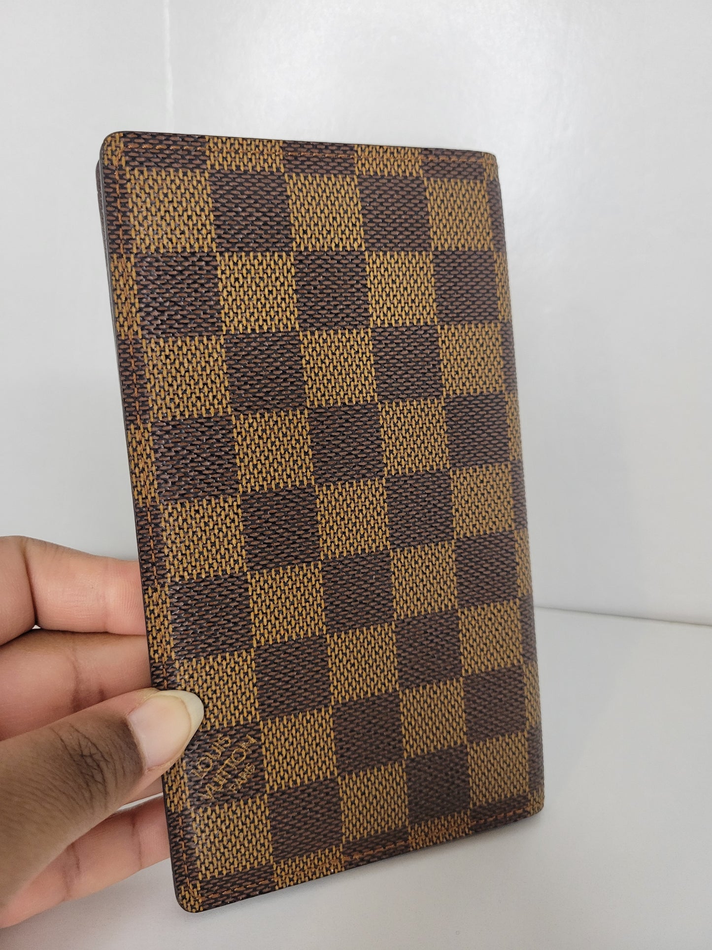 Louis Vuitton Damier Ebene Pocket Agenda Cover CA0072