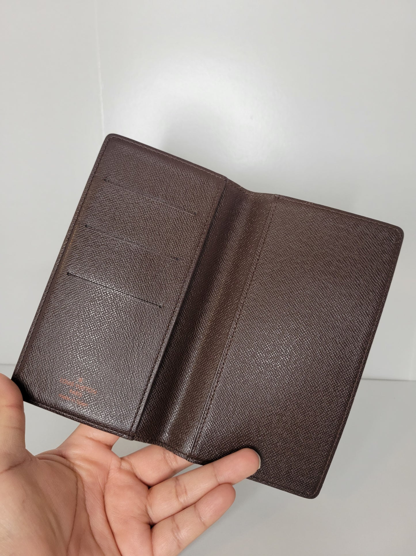 Louis Vuitton Damier Ebene Pocket Agenda Cover CA0072
