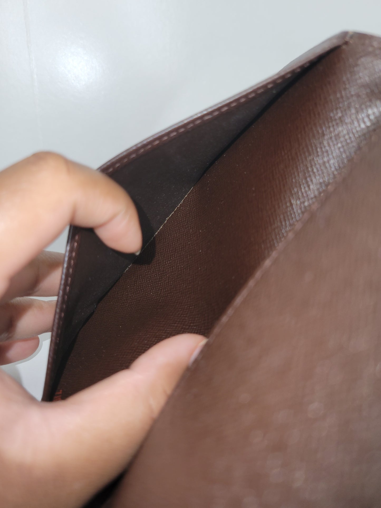 Louis Vuitton Damier Ebene Pocket Agenda Cover CA0072