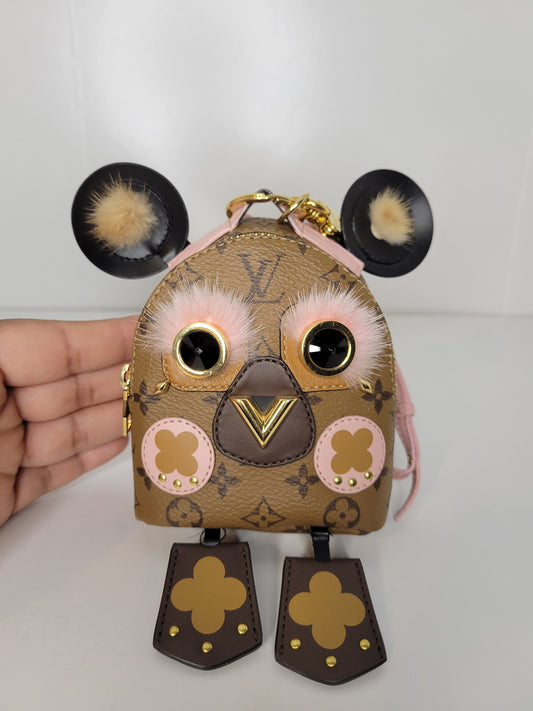 Louis Vuitton Reverse Monogram Owl Backpack Bag Charm CX1220