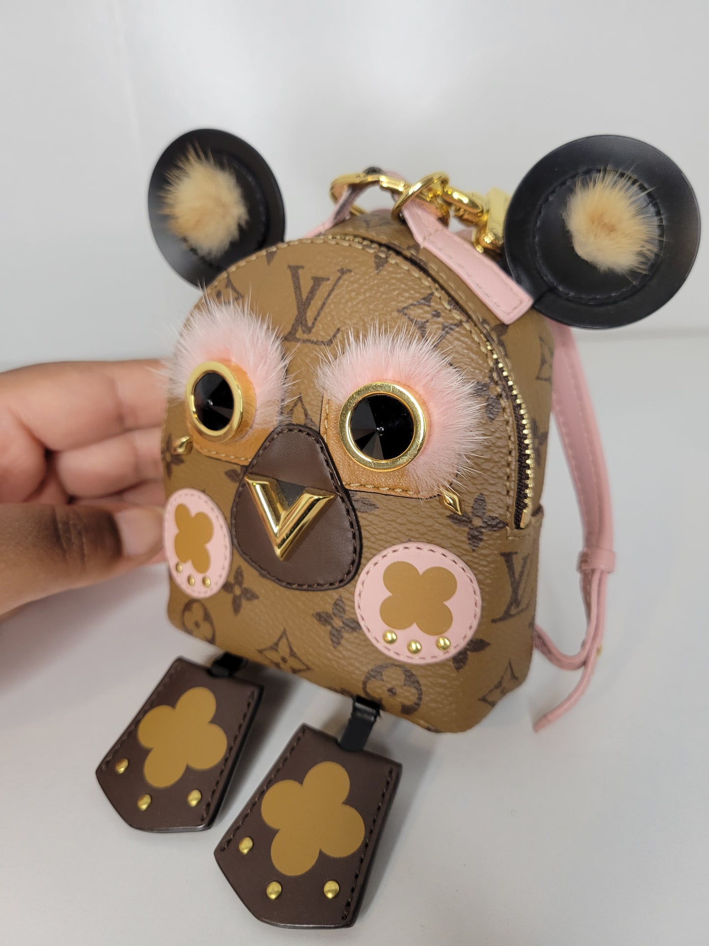 Louis Vuitton Reverse Monogram Owl Backpack Bag Charm CX1220