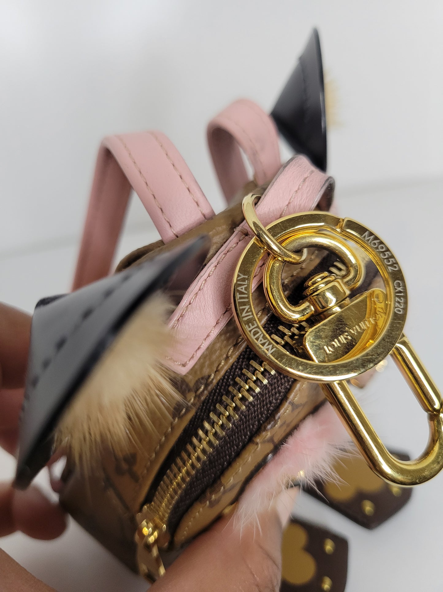 Louis Vuitton Reverse Monogram Owl Backpack Bag Charm CX1220