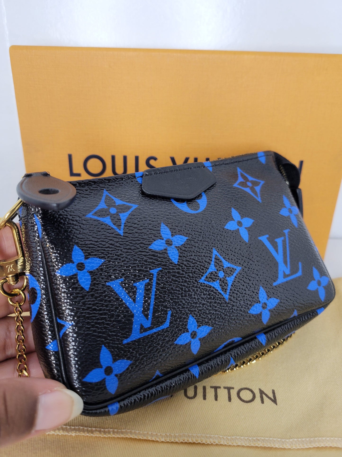 Louis Vuitton Bleu Digital Mini Pochette SF0166