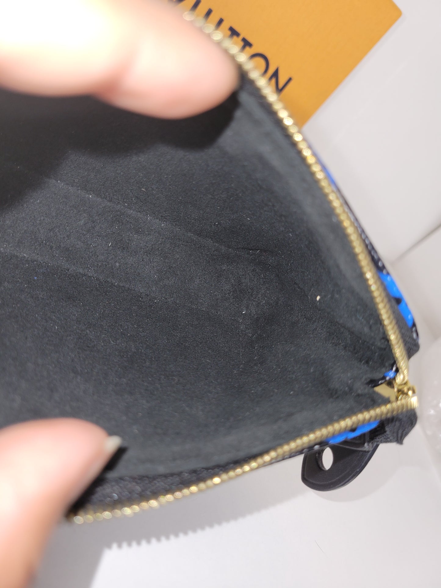 Louis Vuitton Bleu Digital Mini Pochette SF0166