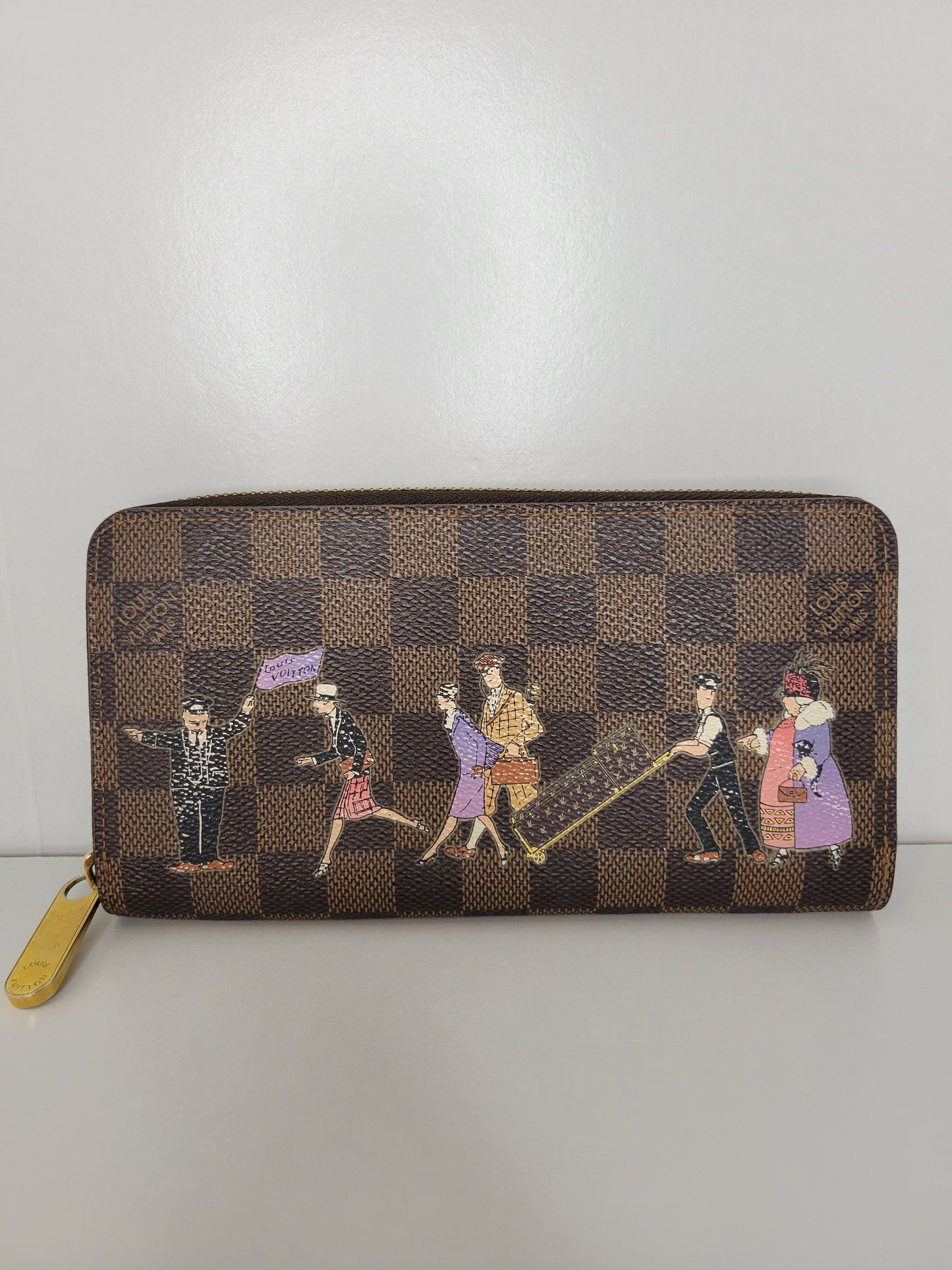Louis Vuitton Damier Ebene Illustre Zippy Wallet CA3161