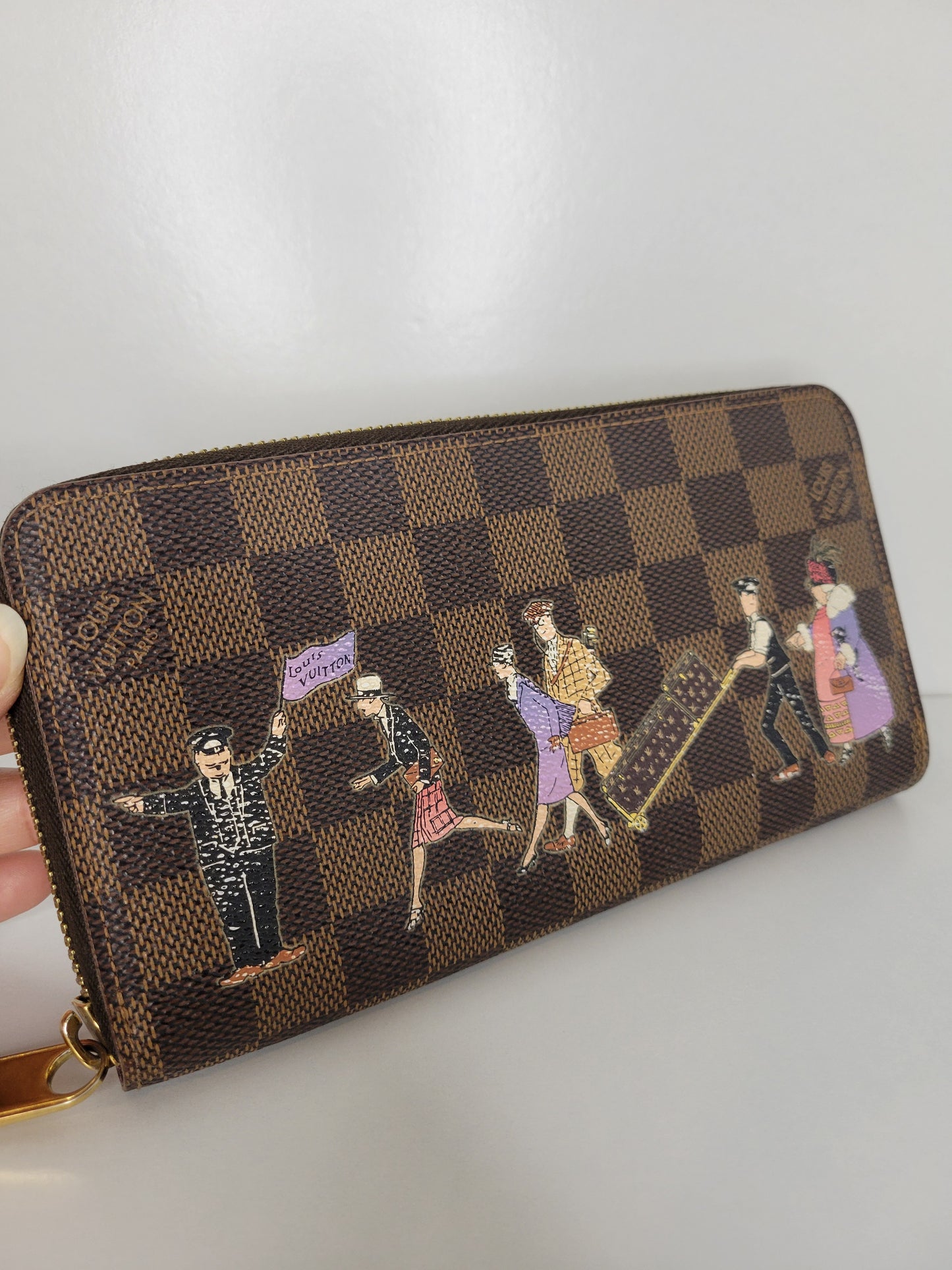 Louis Vuitton Damier Ebene Illustre Zippy Wallet CA3161