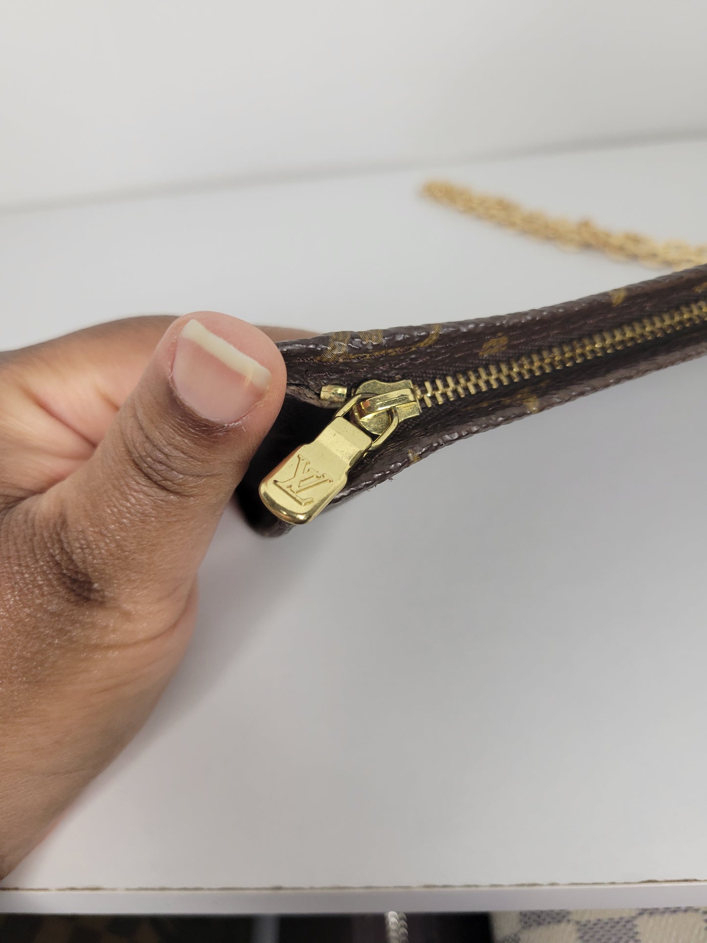 Louis Vuitton Vintage Bucket Pouch GM SD1907 (Re-lined)