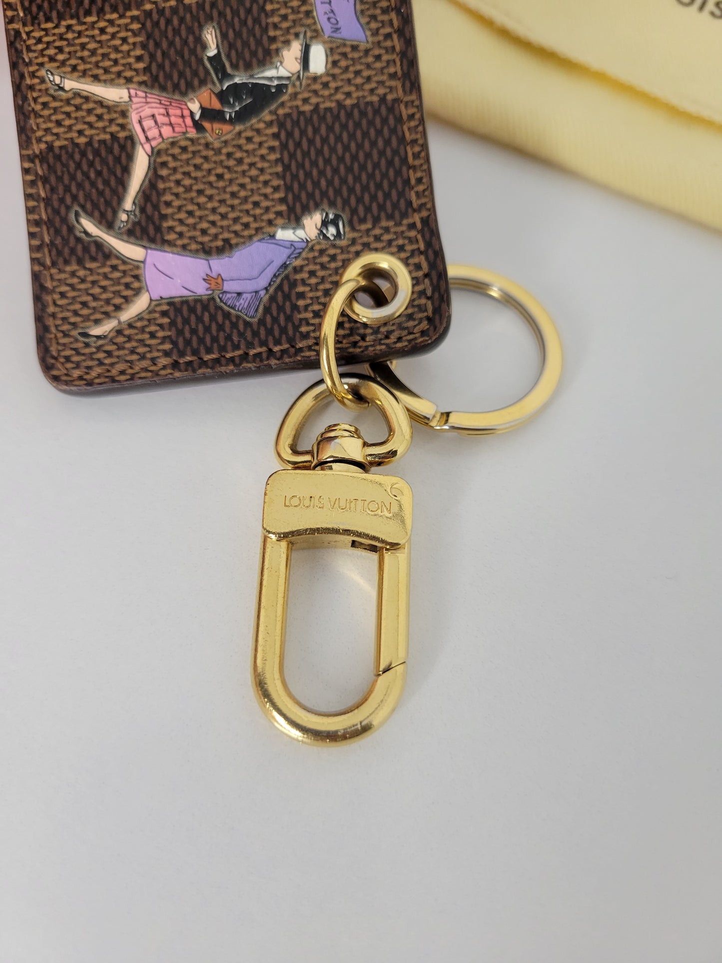 Louis Vuitton Damier Ebene Illustre Bag Charm RI0171