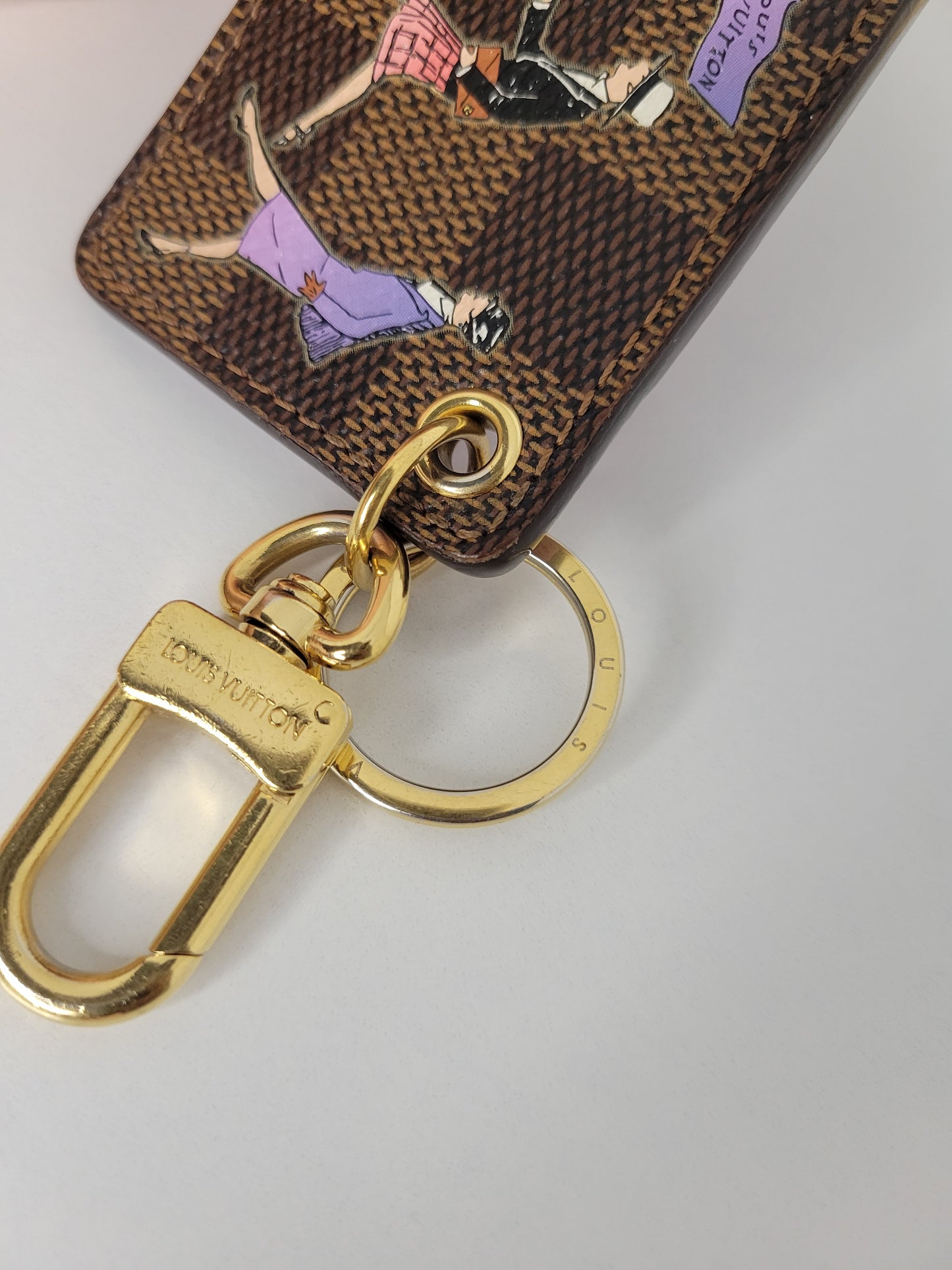 Louis Vuitton Damier Ebene Illustre Bag Charm RI0171