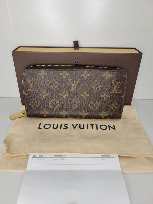 Louis Vuitton Monogram Zippy Wallet NM 💾