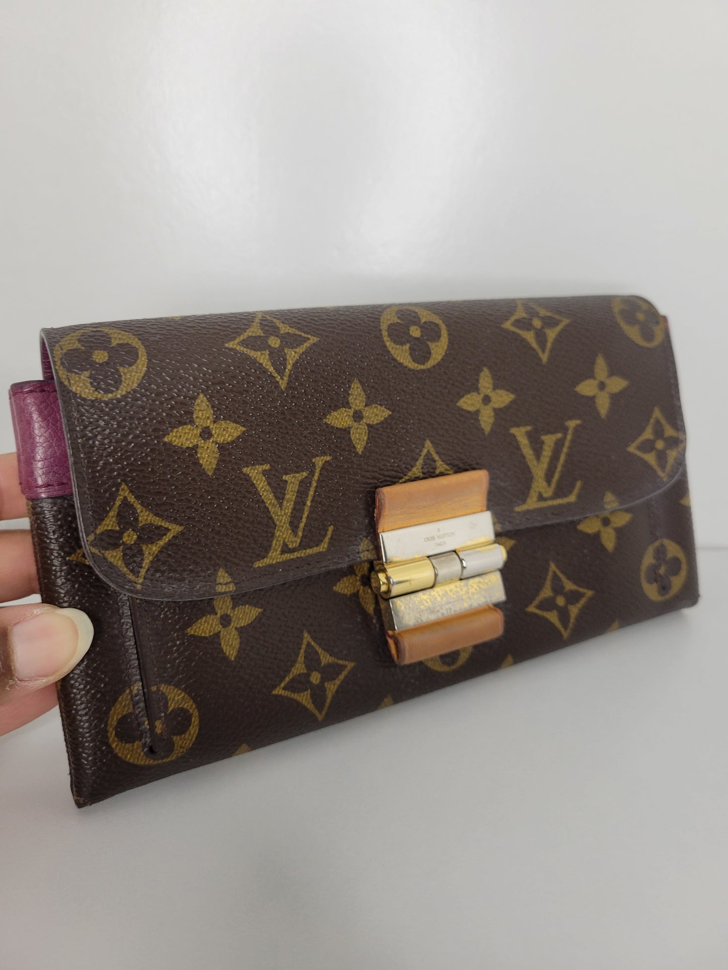 Louis Vuitton Purple Monogram Elysee Wallet SP1163