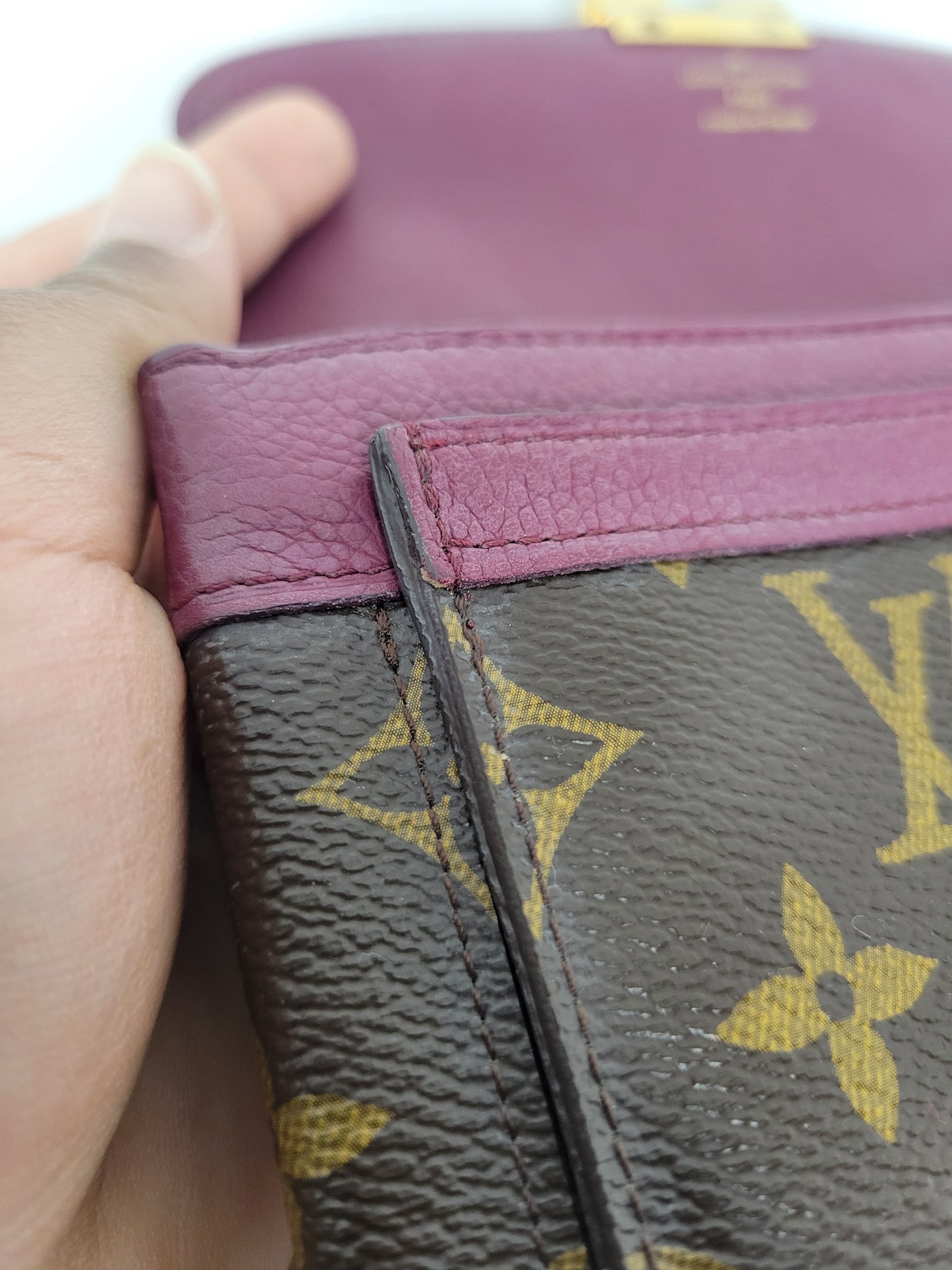 Louis Vuitton Purple Monogram Elysee Wallet SP1163