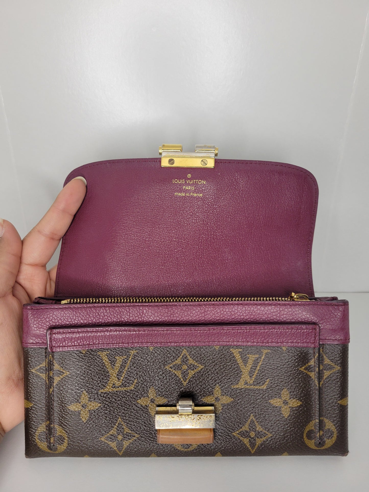 Louis Vuitton Purple Monogram Elysee Wallet SP1163