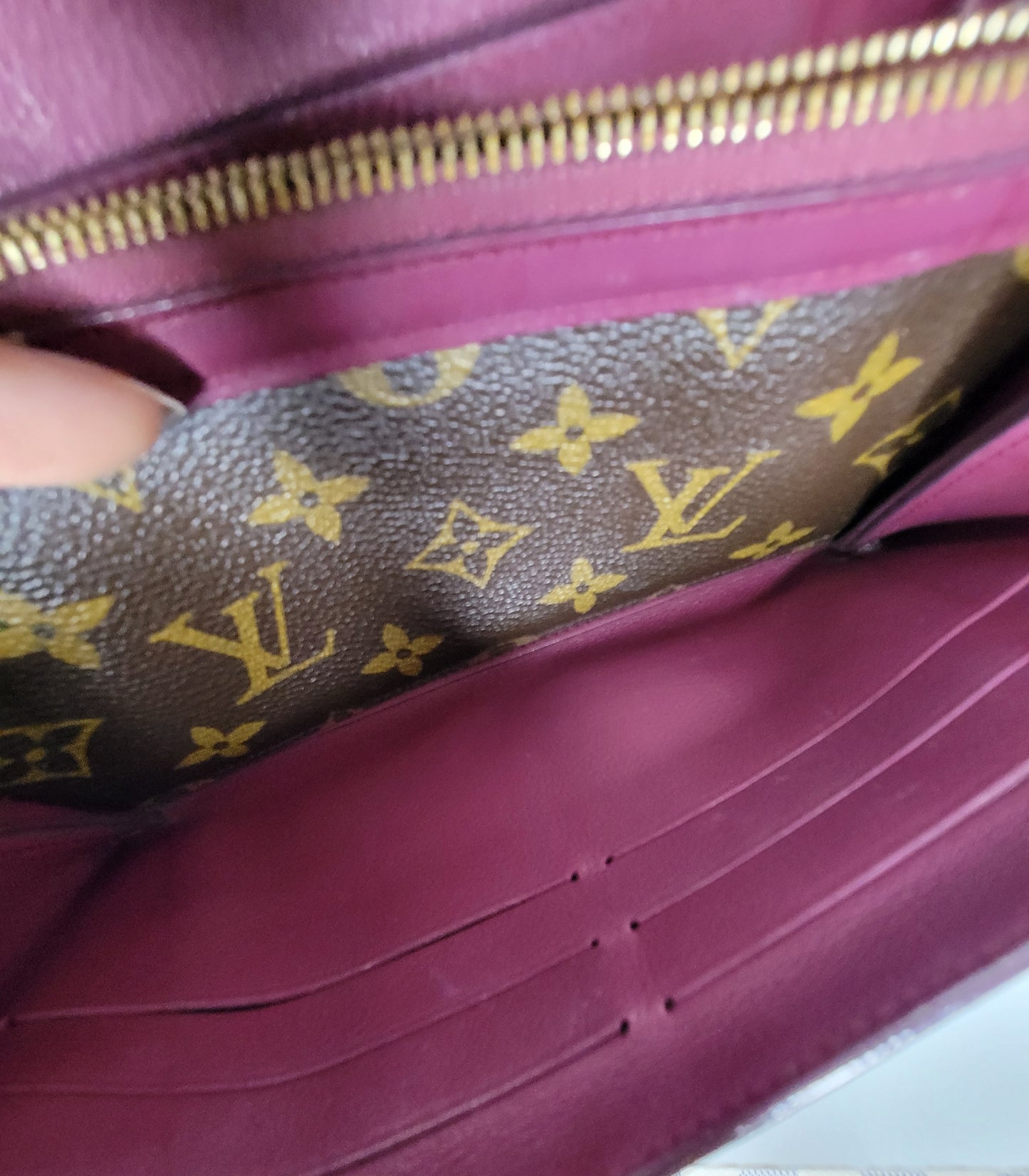 Louis Vuitton Purple Monogram Elysee Wallet SP1163