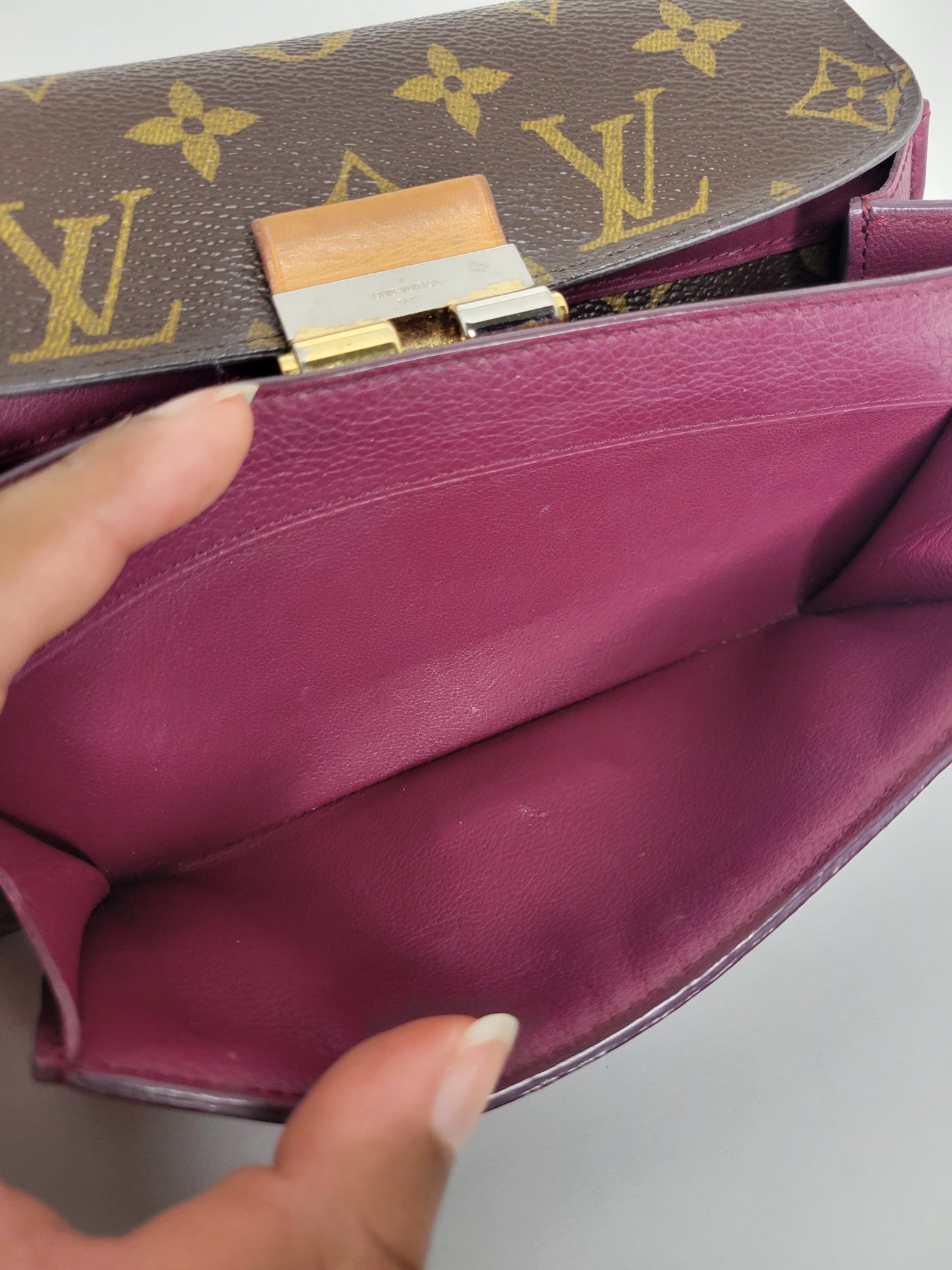 Louis Vuitton Purple Monogram Elysee Wallet SP1163