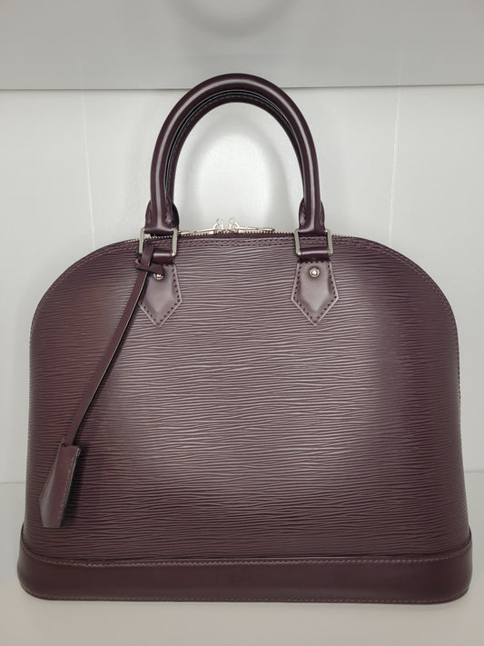 Louis Vuitton Quetsche Purple Epi Alma PM SD1144