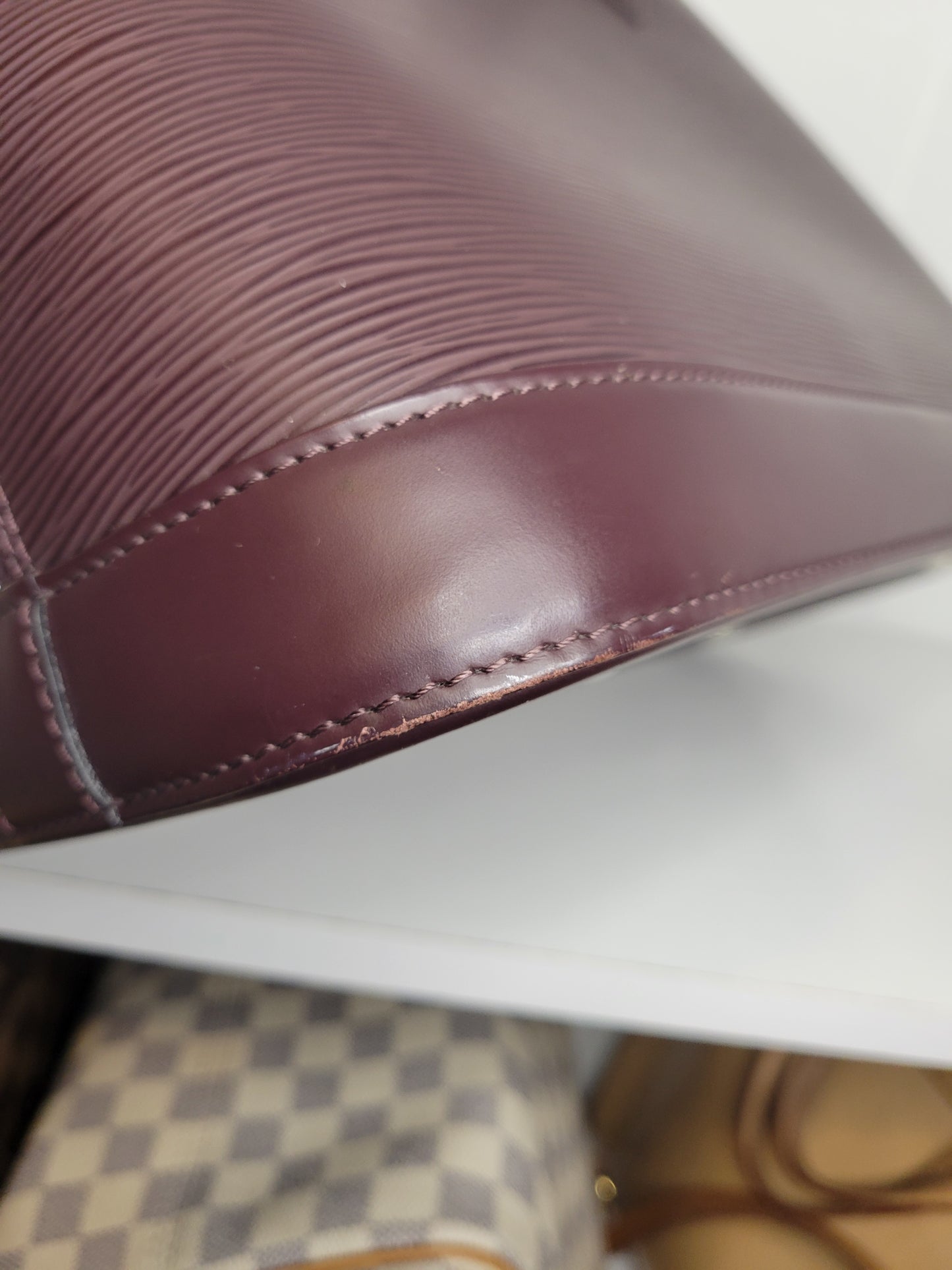 Louis Vuitton Quetsche Purple Epi Alma PM SD1144