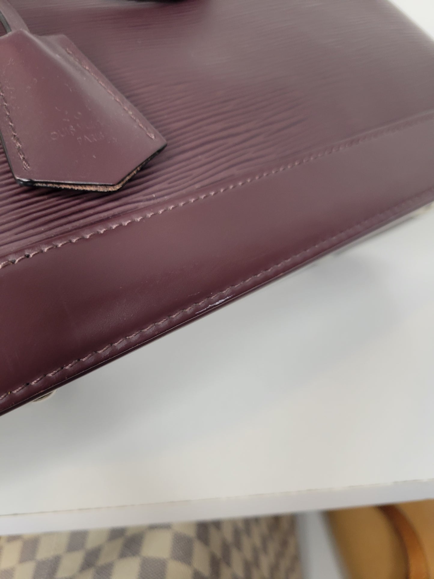 Louis Vuitton Quetsche Purple Epi Alma PM SD1144