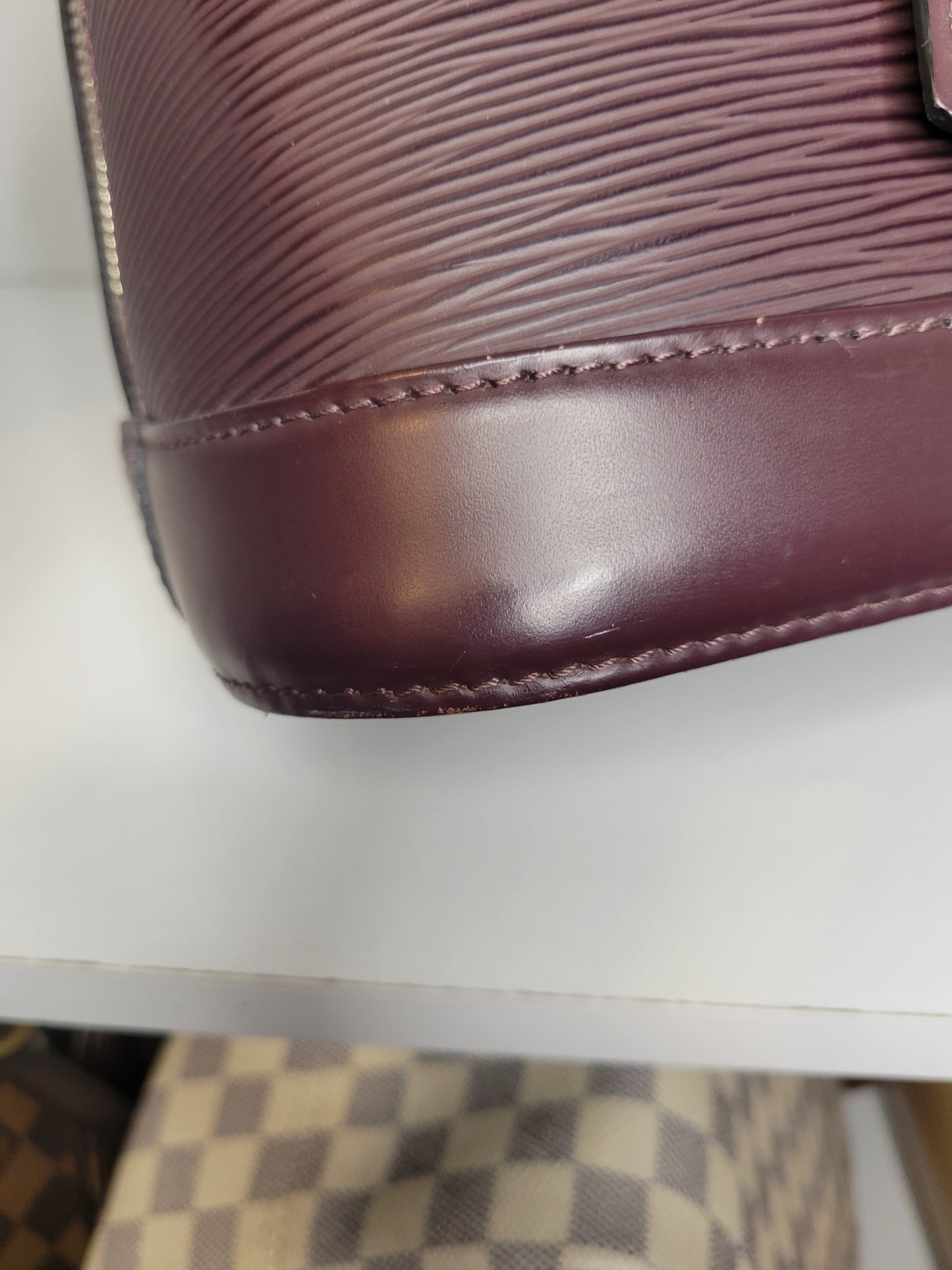 Louis Vuitton Quetsche Purple Epi Alma PM SD1144