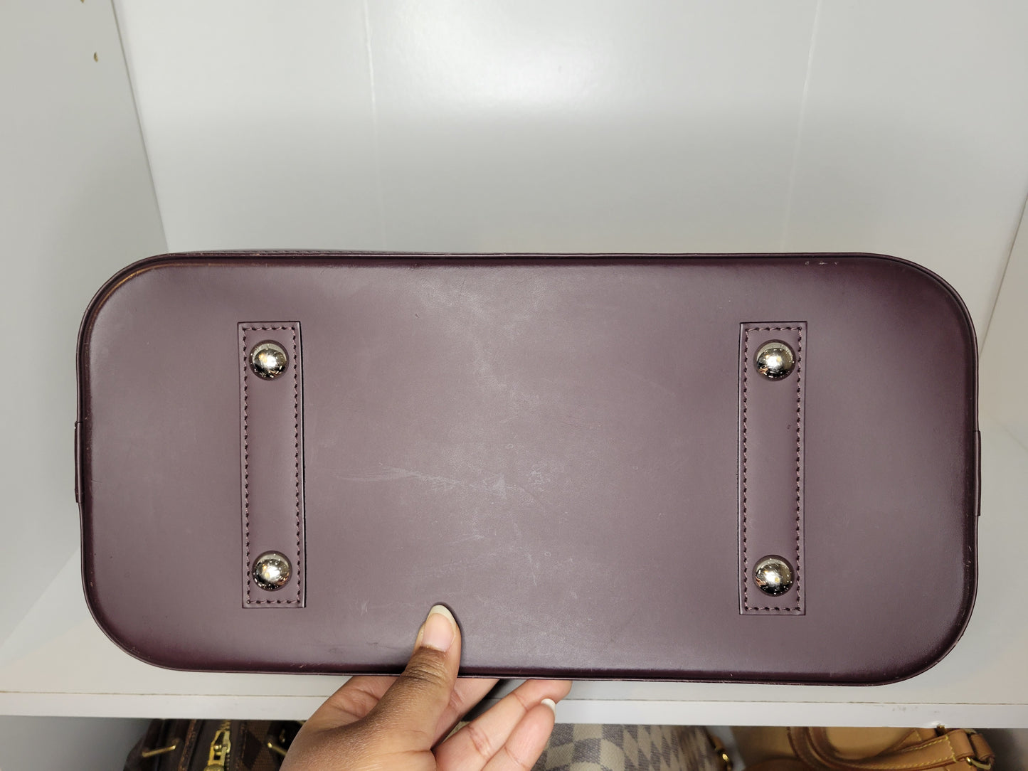 Louis Vuitton Quetsche Purple Epi Alma PM SD1144