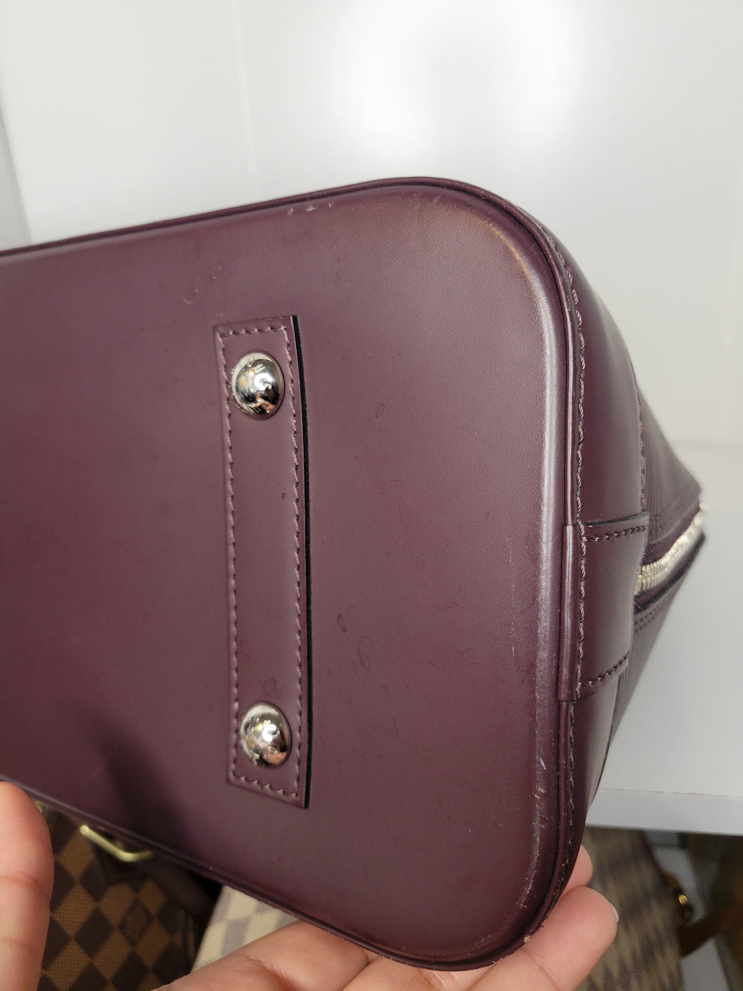 Louis Vuitton Quetsche Purple Epi Alma PM SD1144