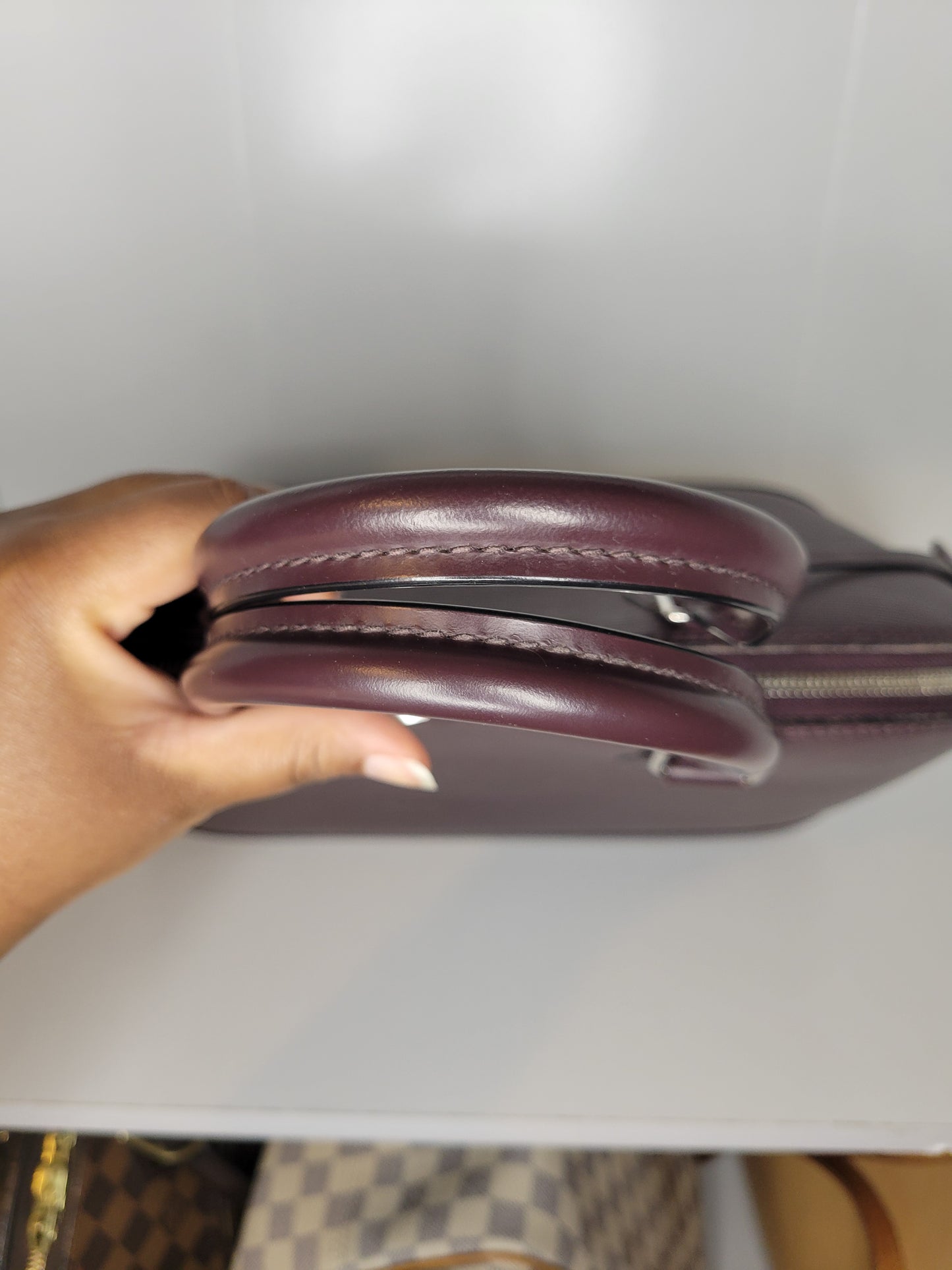 Louis Vuitton Quetsche Purple Epi Alma PM SD1144