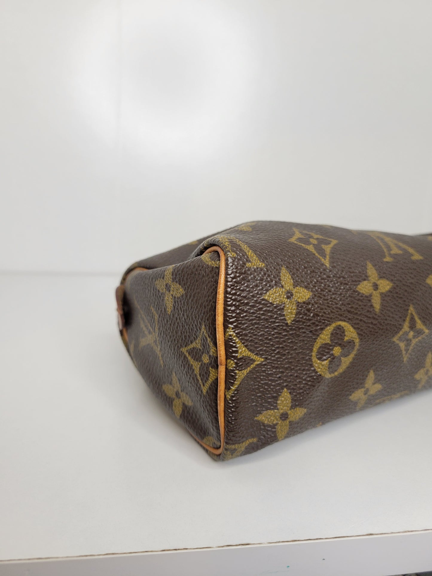 Louis Vuitton Monogram Mini Speedy w / Strap