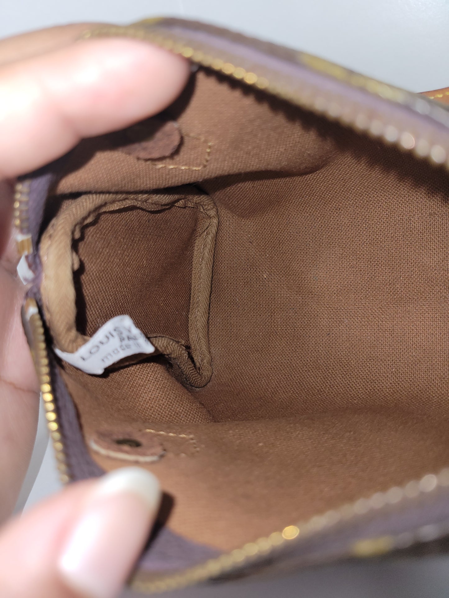 Louis Vuitton Monogram Mini Speedy w / Strap