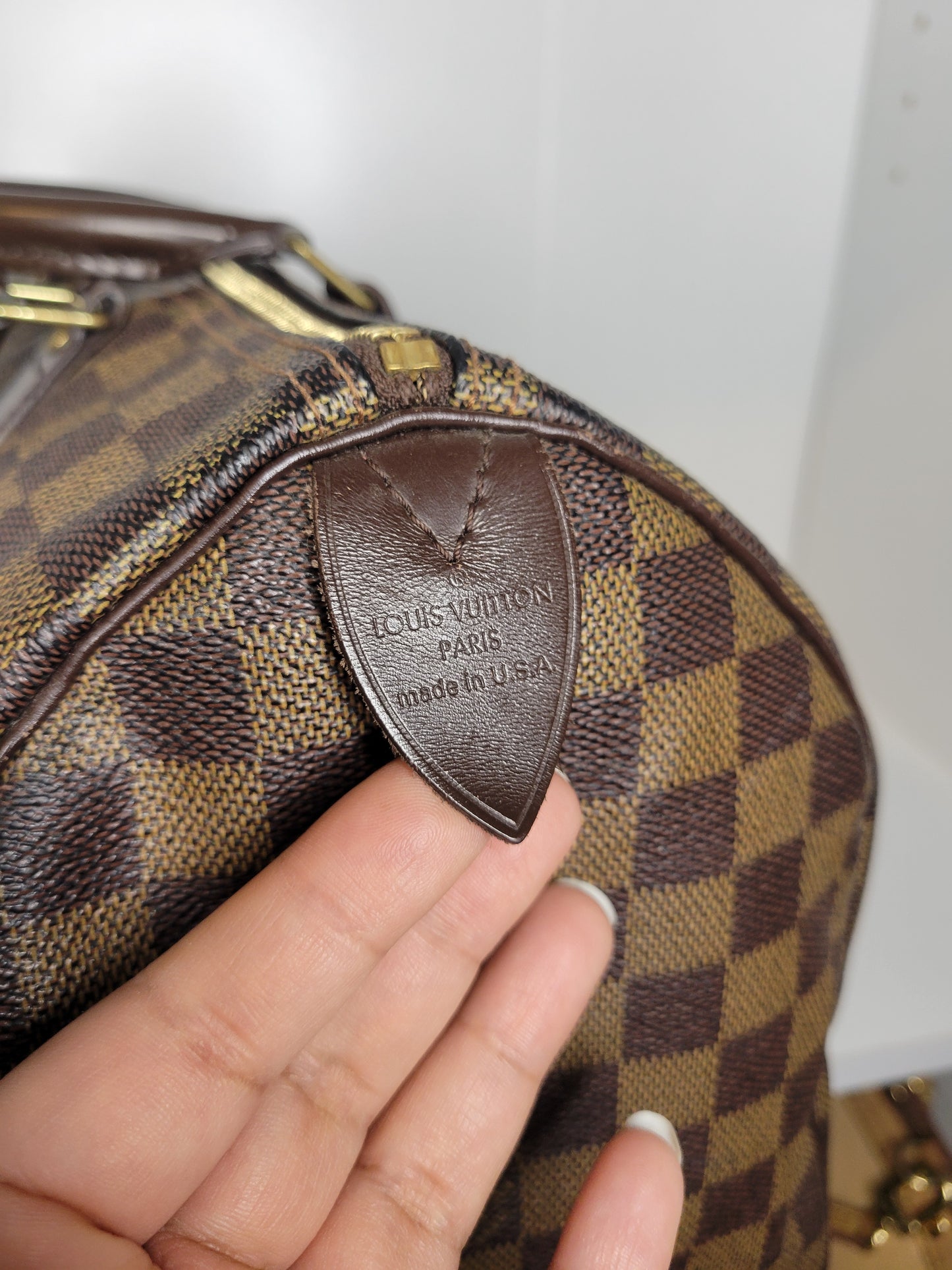 Louis Vuitton Damier Ebene Speedy 35 SD4089