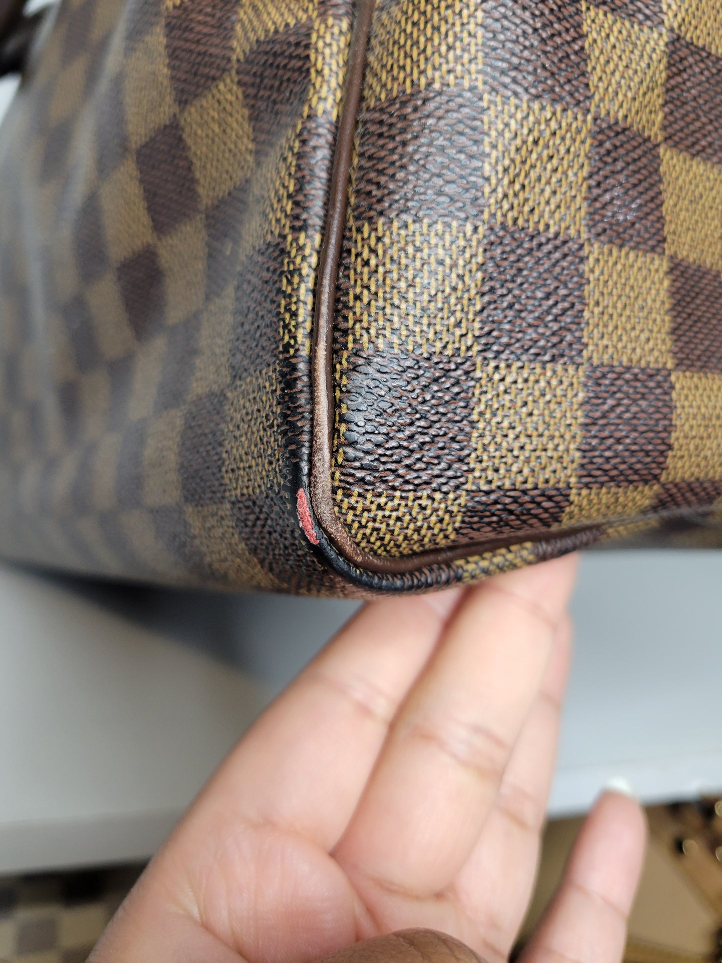 Louis Vuitton Damier Ebene Speedy 35 SD4089