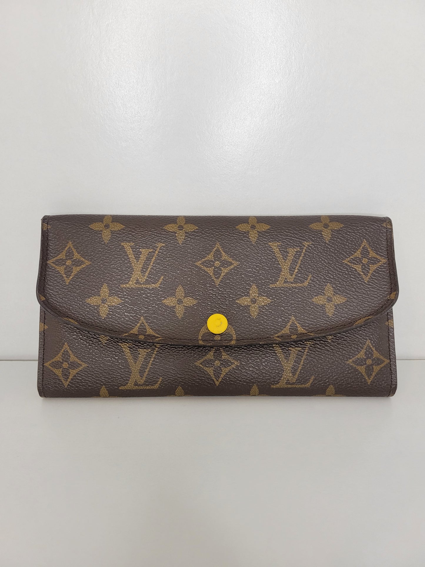 Louis Vuitton Monogram Yellow Emilie Wallet CA4185