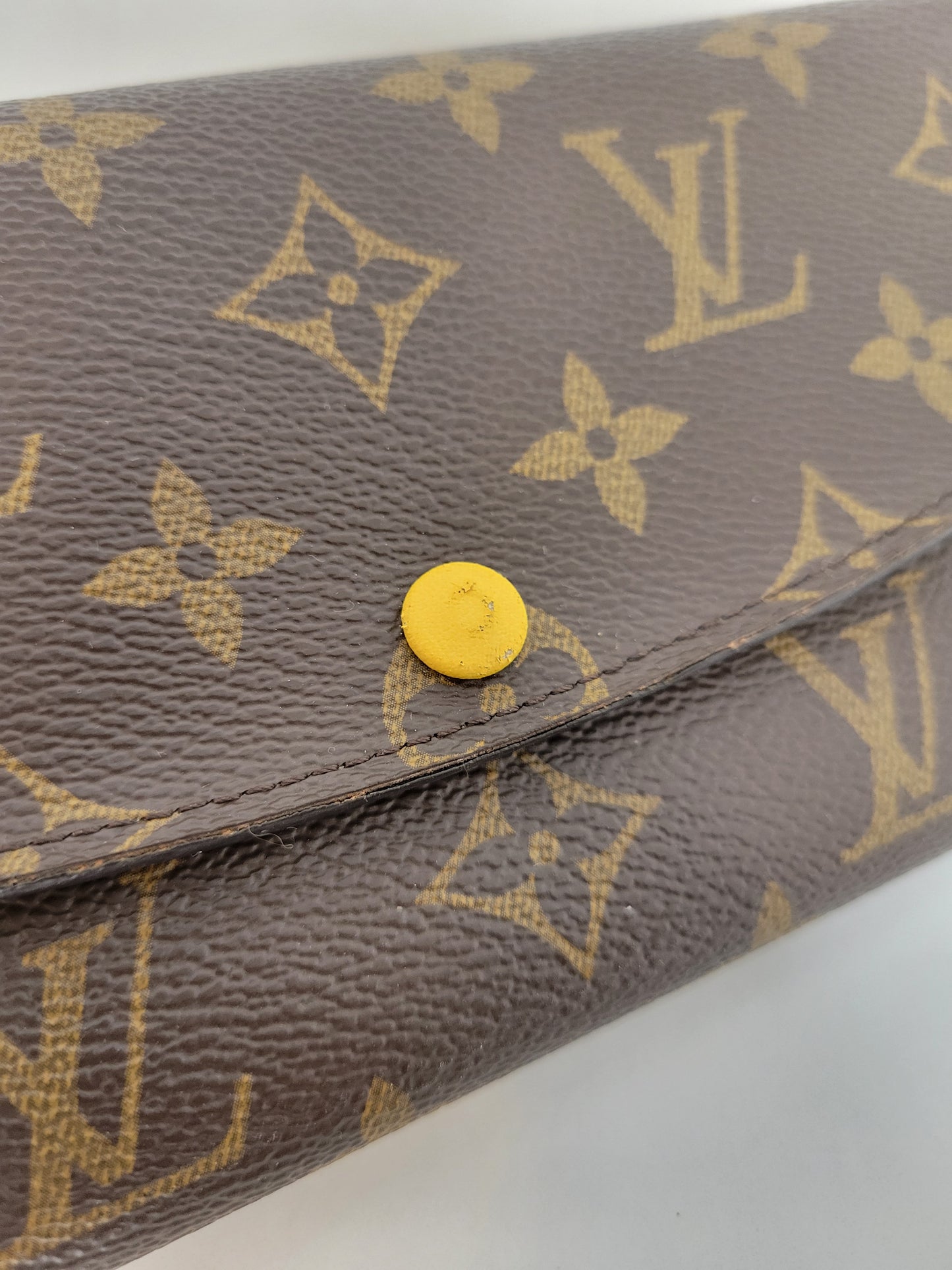 Louis Vuitton Monogram Yellow Emilie Wallet CA4185