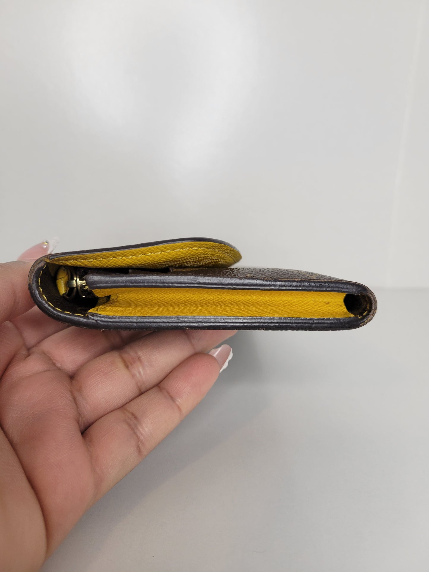 Louis Vuitton Monogram Yellow Emilie Wallet CA4185