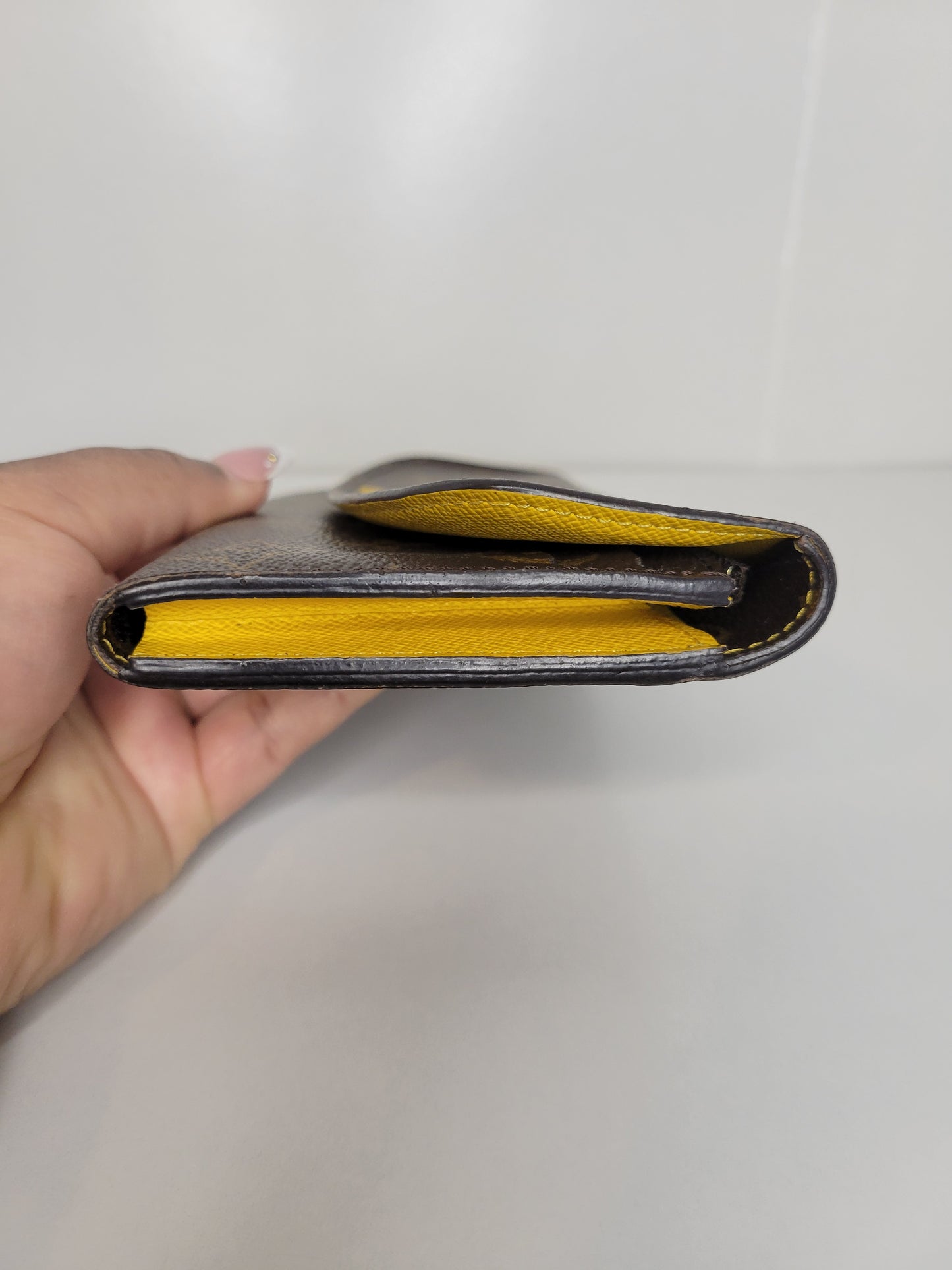 Louis Vuitton Monogram Yellow Emilie Wallet CA4185