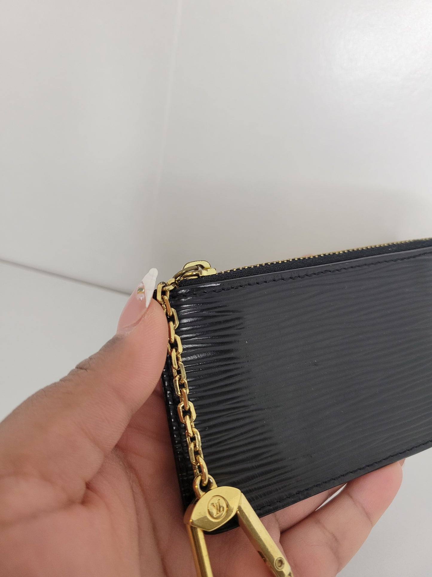 Louis Vuitton Vintage Black Epi Key Pouch CA0073