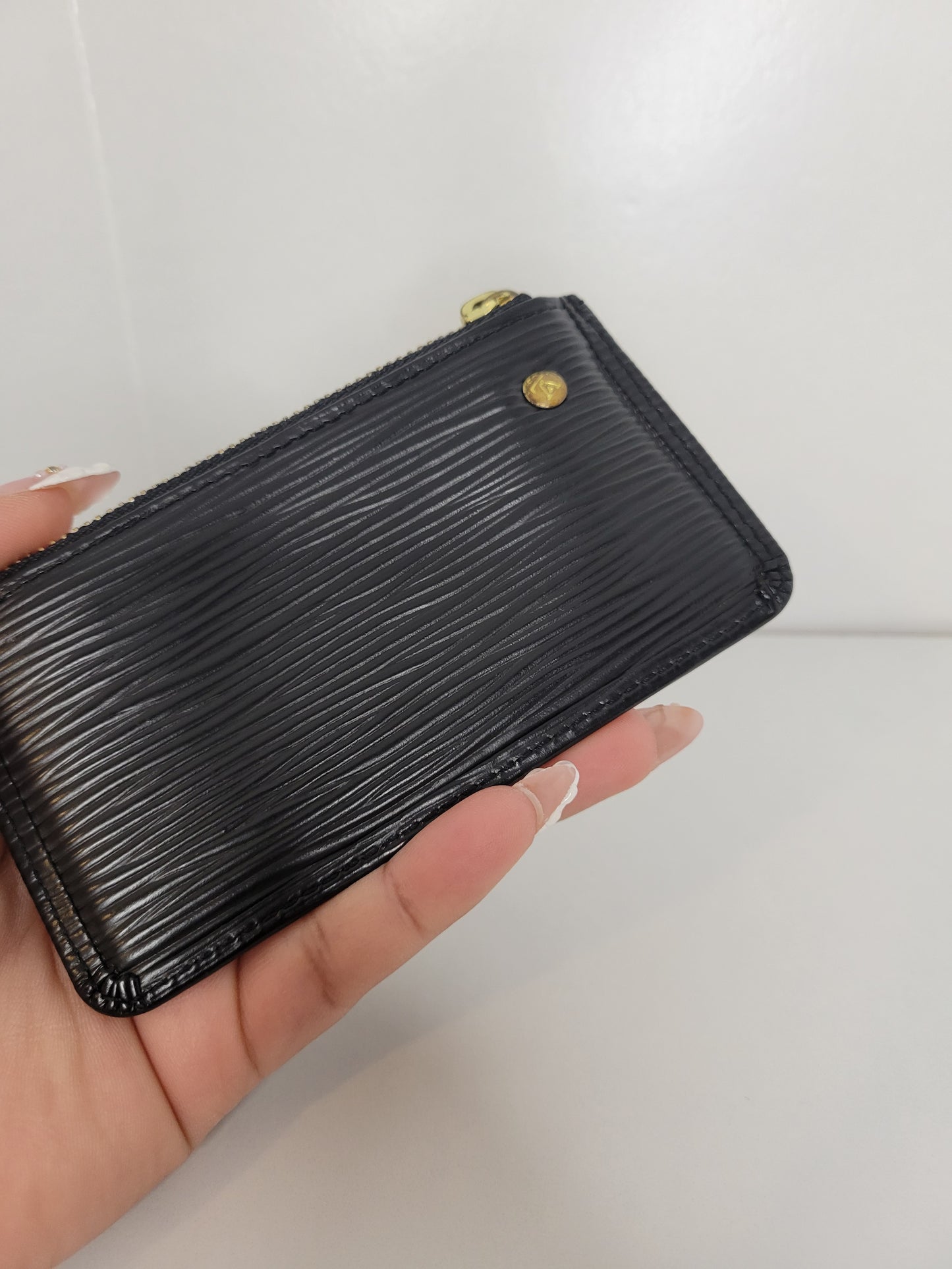 Louis Vuitton Vintage Black Epi Key Pouch CA0073