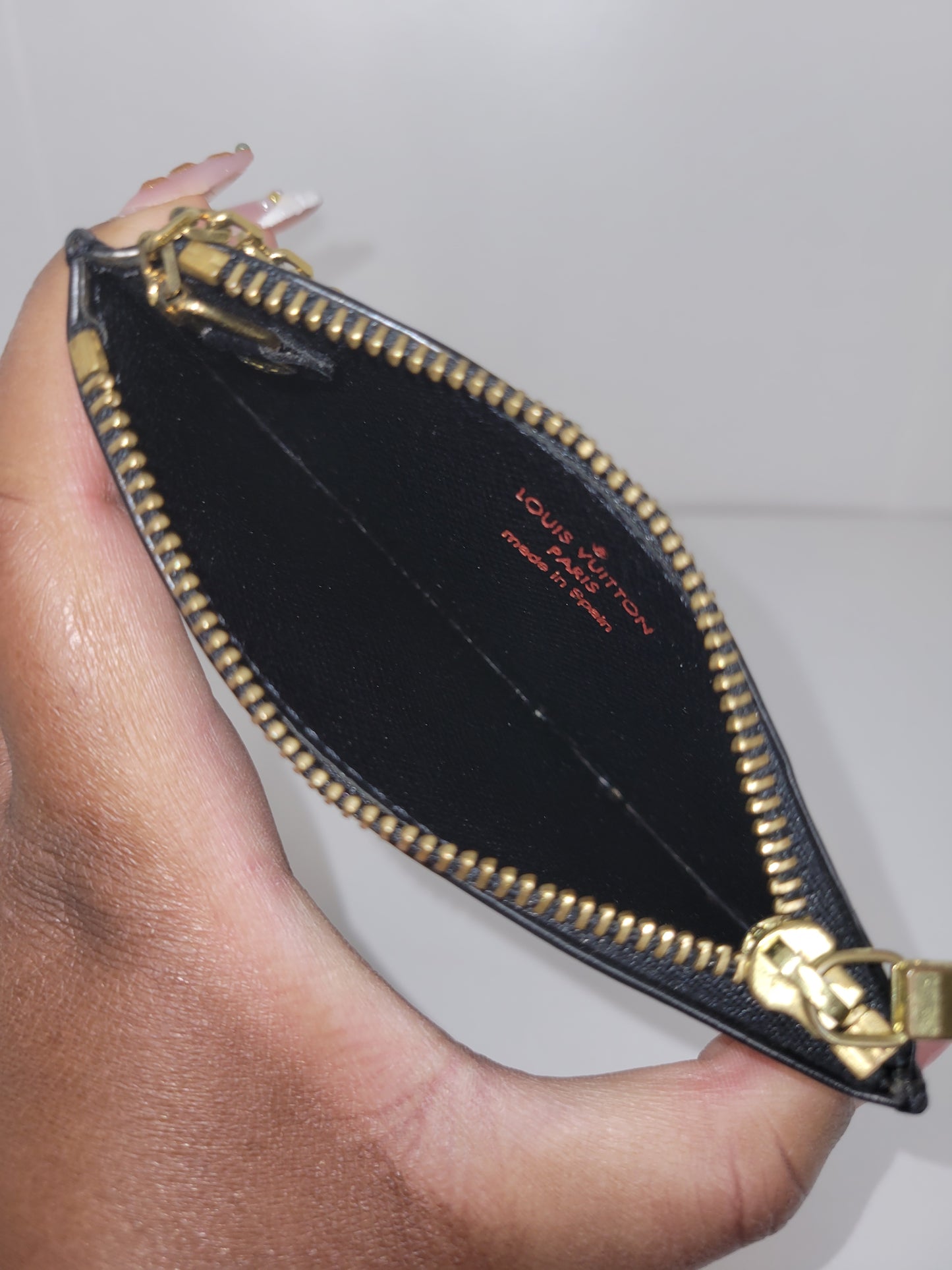 Louis Vuitton Vintage Black Epi Key Pouch CA0073