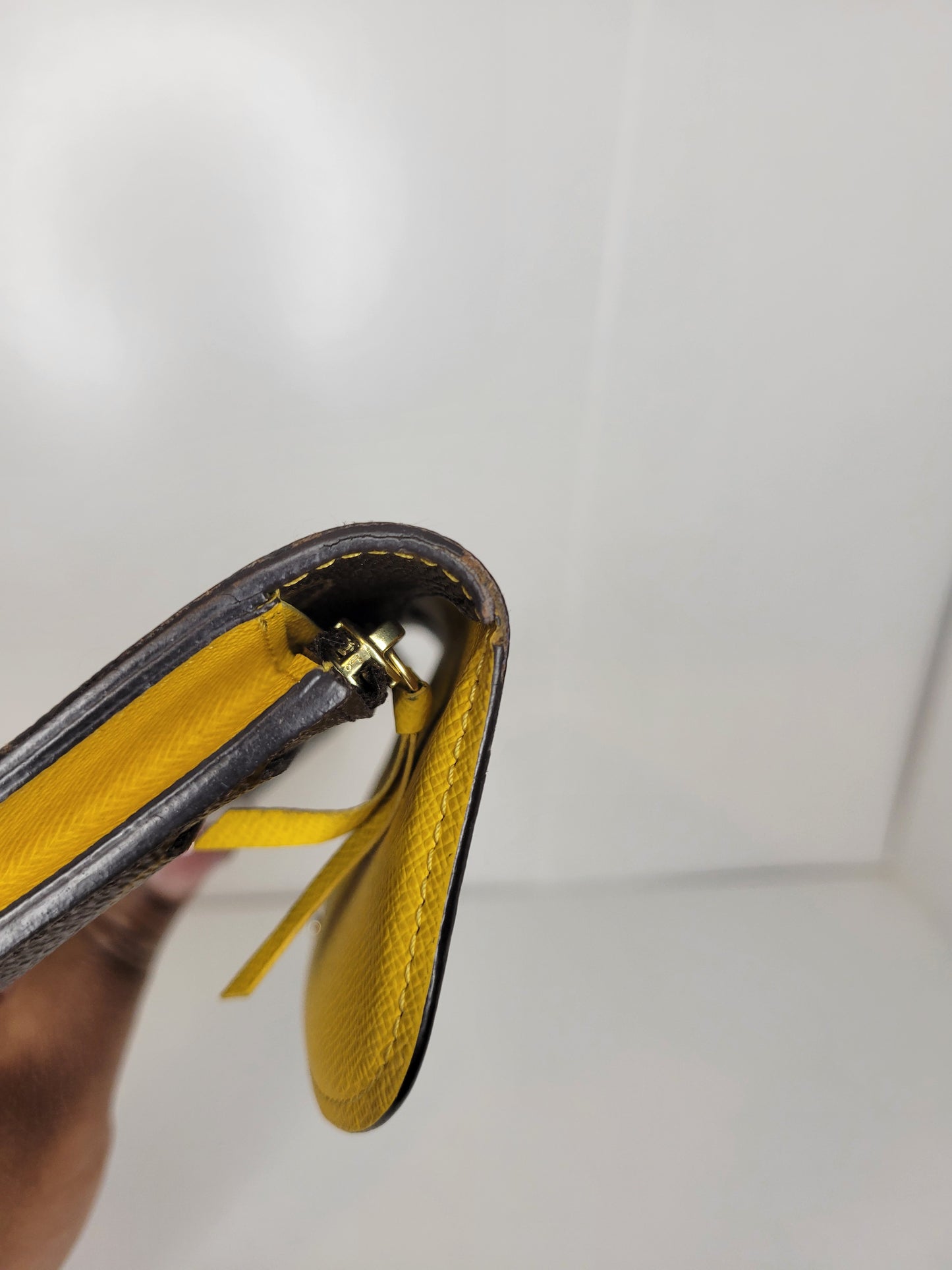 Louis Vuitton Monogram Yellow Emilie Wallet CA4185