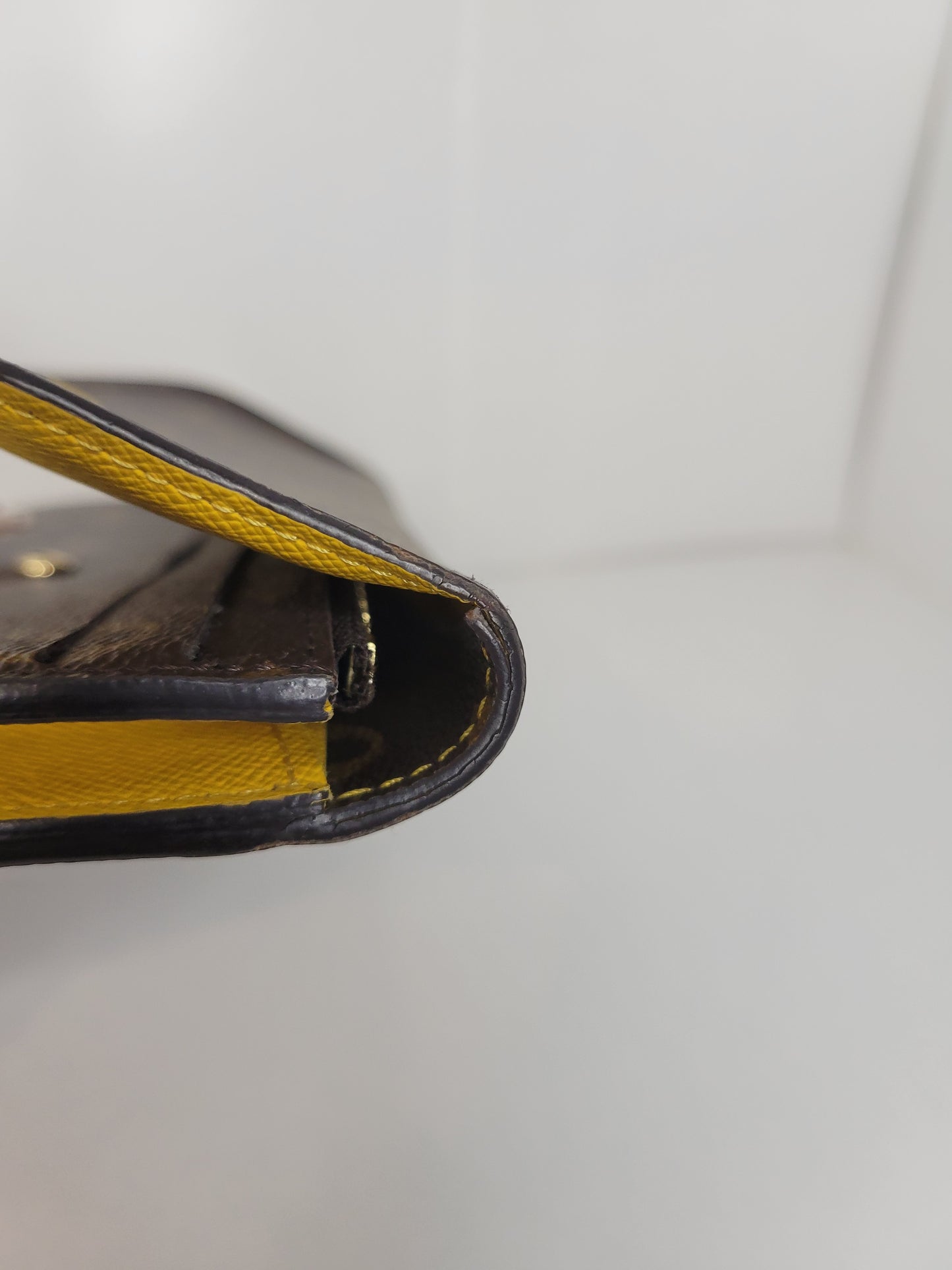 Louis Vuitton Monogram Yellow Emilie Wallet CA4185