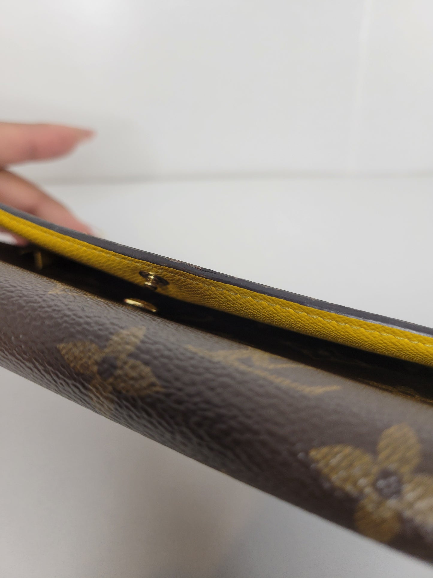 Louis Vuitton Monogram Yellow Emilie Wallet CA4185