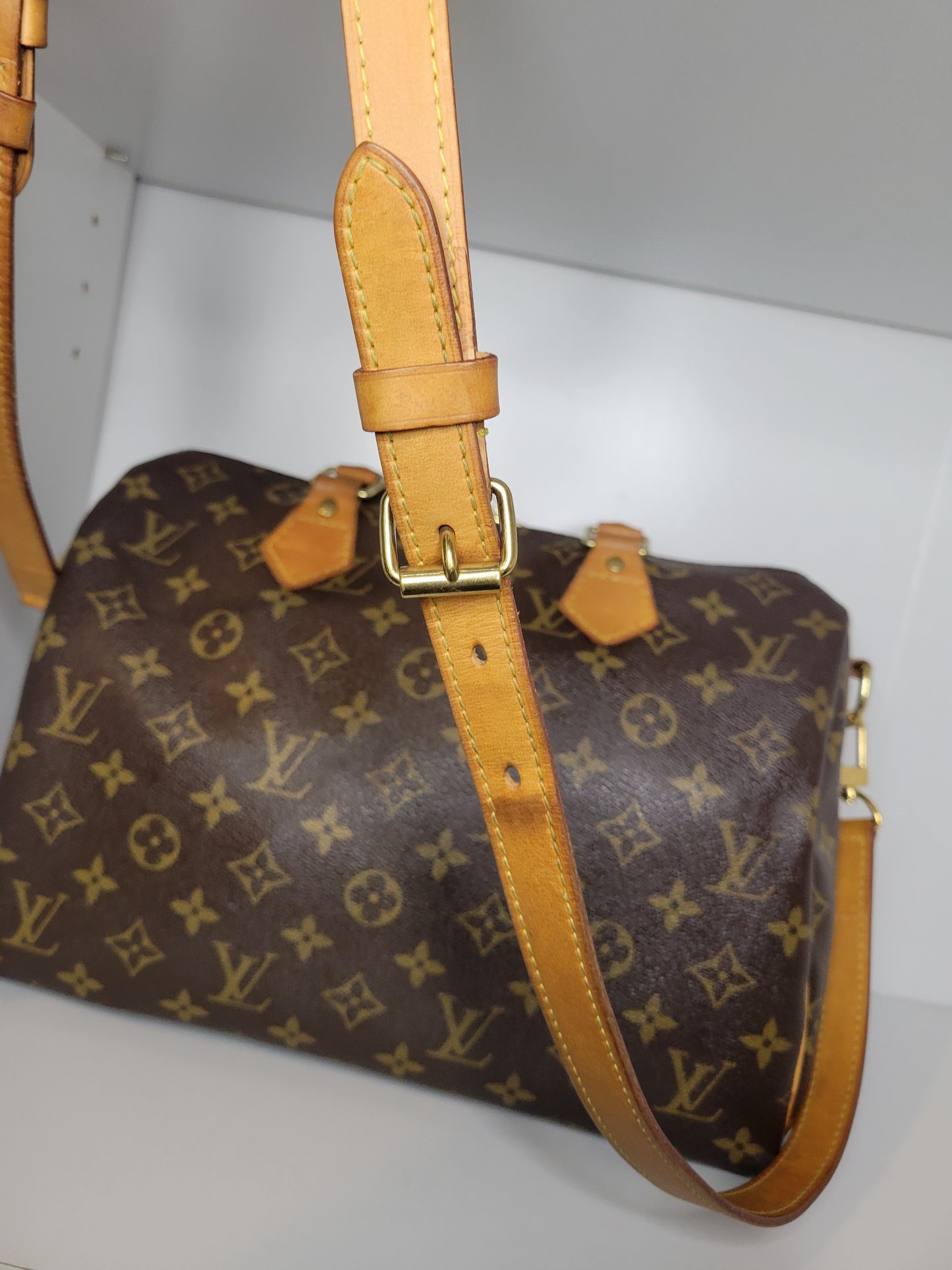 Louis Vuitton Monogram Speedy 30 Bandouliere SD2142